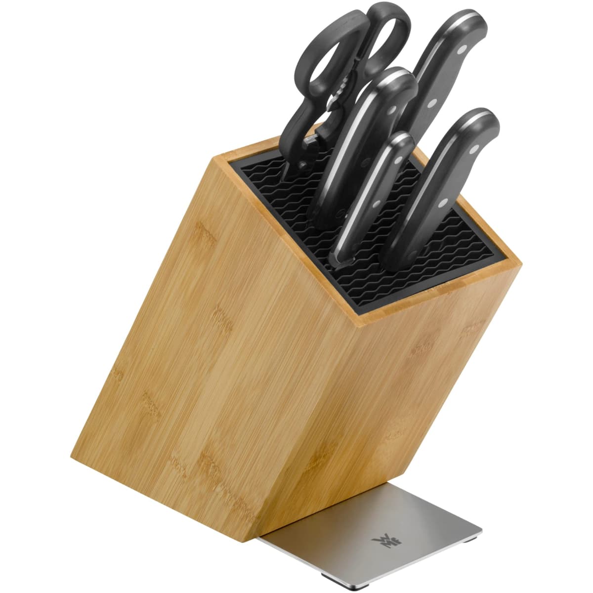 WMF Spitzenklasse Plus Asia set 6 piezas con cuchillos forjados y soporte FlexTec de bambú 1882169992