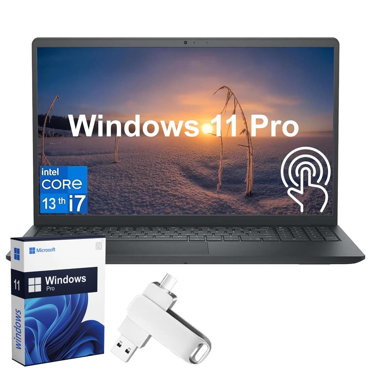 Dell Inspiron 15 3530 15.6" FHD Touch i7-1355U, 32GB RAM, 2TB SSD, Windows 11 Pro Dell Inspiron Laptop