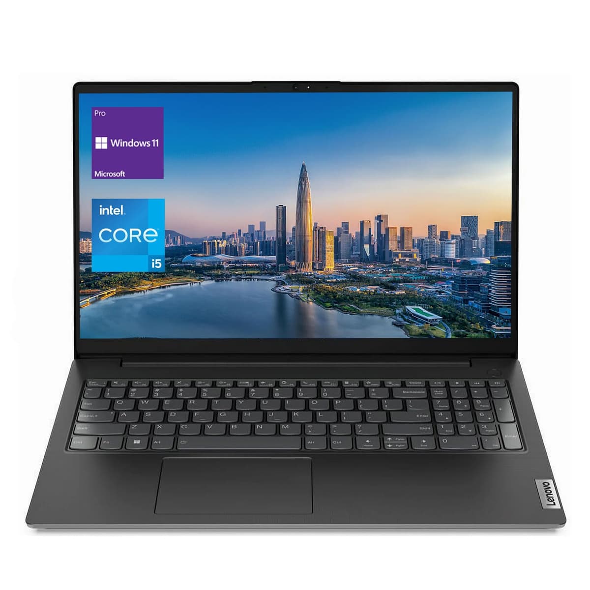 Lenovo V-Series V15 Laptop tradicional para negocios, pantalla FHD de 15.6", Intel Core i5-1235U, 16GB RAM, SSD 1TB, cámara web, teclado numérico, HDMI, RJ45, Wi-Fi, Windows 11 Pro, negro Lenovo V15 G3IAP