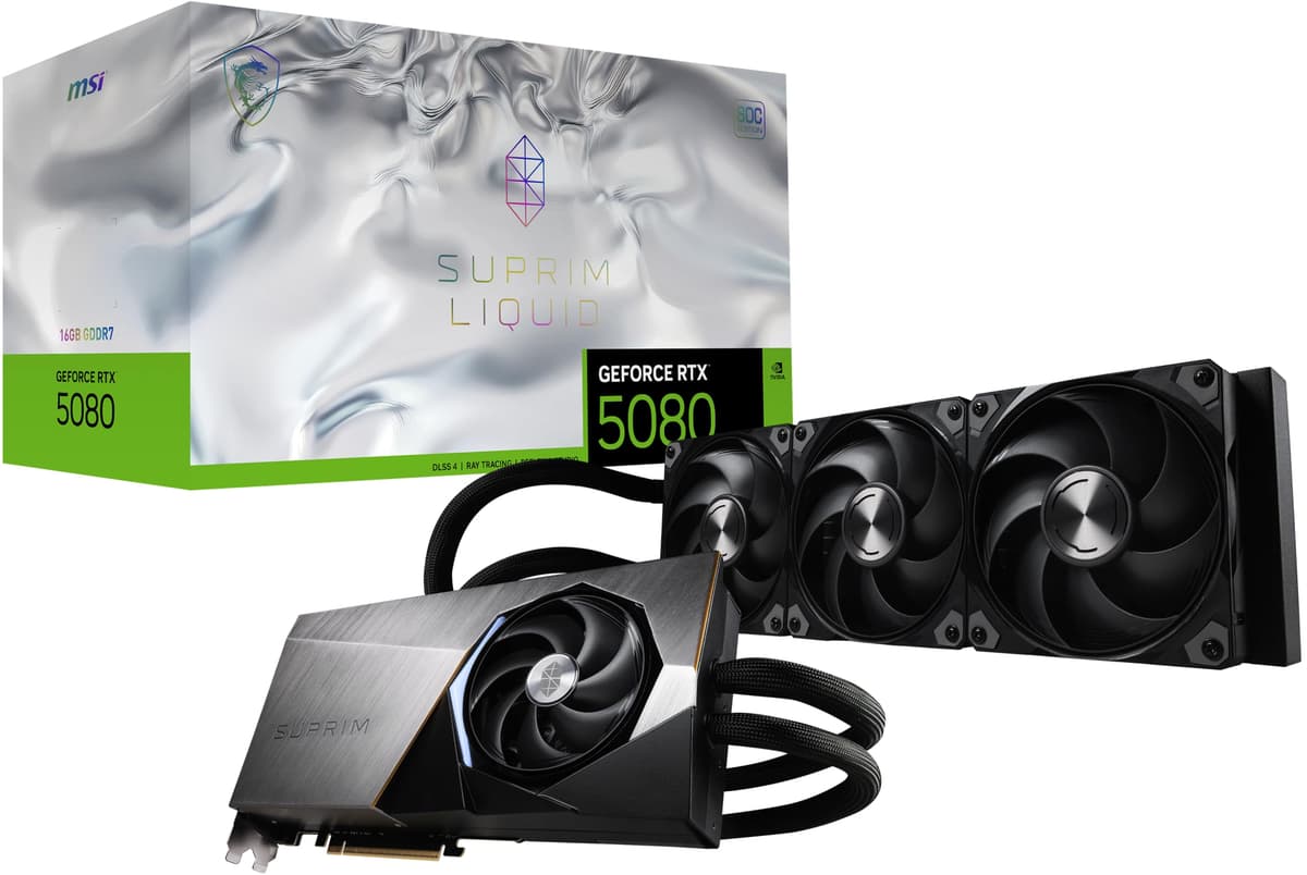 MSI SUPRIM Liquid SOC RTX 5080 16GB GDDR7