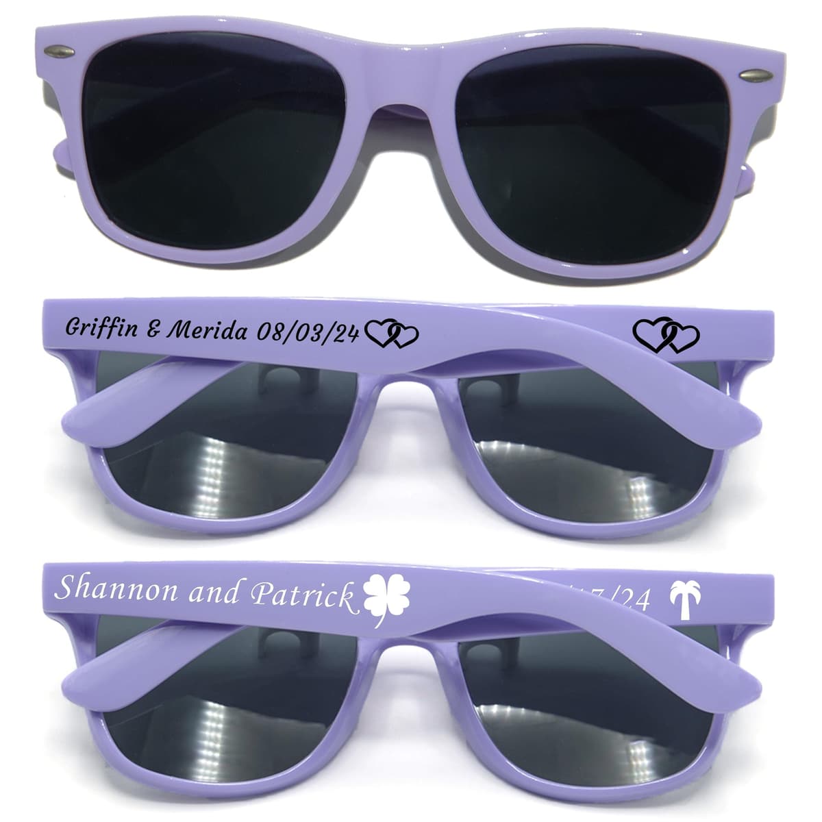 GZLDGIFTS 350PC Gafas personalizables para regalos de fiesta - Lavender