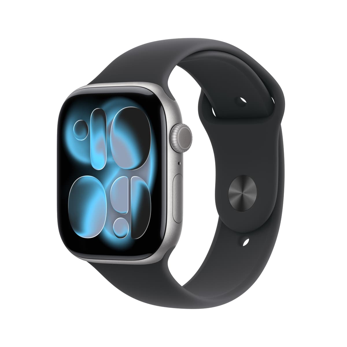 Apple Watch Series 11 [GPS + Cellular 46 mm] Smartwatch con caja de aluminio gris espacial y correa deportiva negra - M/L. Puntuación de sueño, rastreador de actividad, monitoreo de salud, pantalla siempre activa, resistente al agua MFCA4LW/A