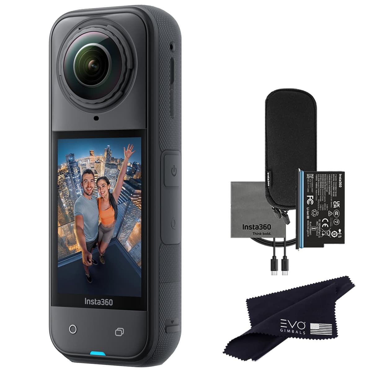 Insta360 X5 cámara de acción 360 resistente al agua con sensores 1/1.28" y pantalla táctil 2.5" X5_ALT2