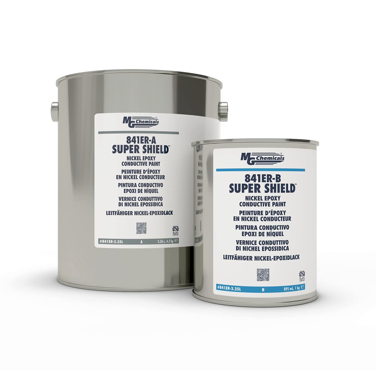 Recubrimiento conductivo epóxico 2 partes MG Chemicals Super Shield níquel 3.25 L 841ER-3.25L