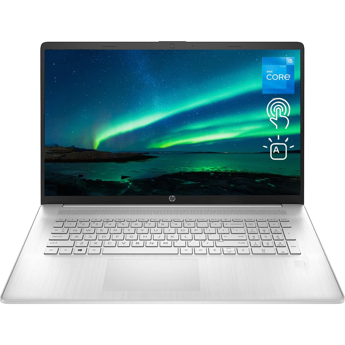 HP Essential Laptop, pantalla táctil HD+ de 17.3", Intel Core i5-1255U, 32GB RAM, 1TB SSD, cámara web, Wi-Fi 6, teclado retroiluminado, lector de huellas, Windows 11 Home, plateado TPN-I139_4V787AV