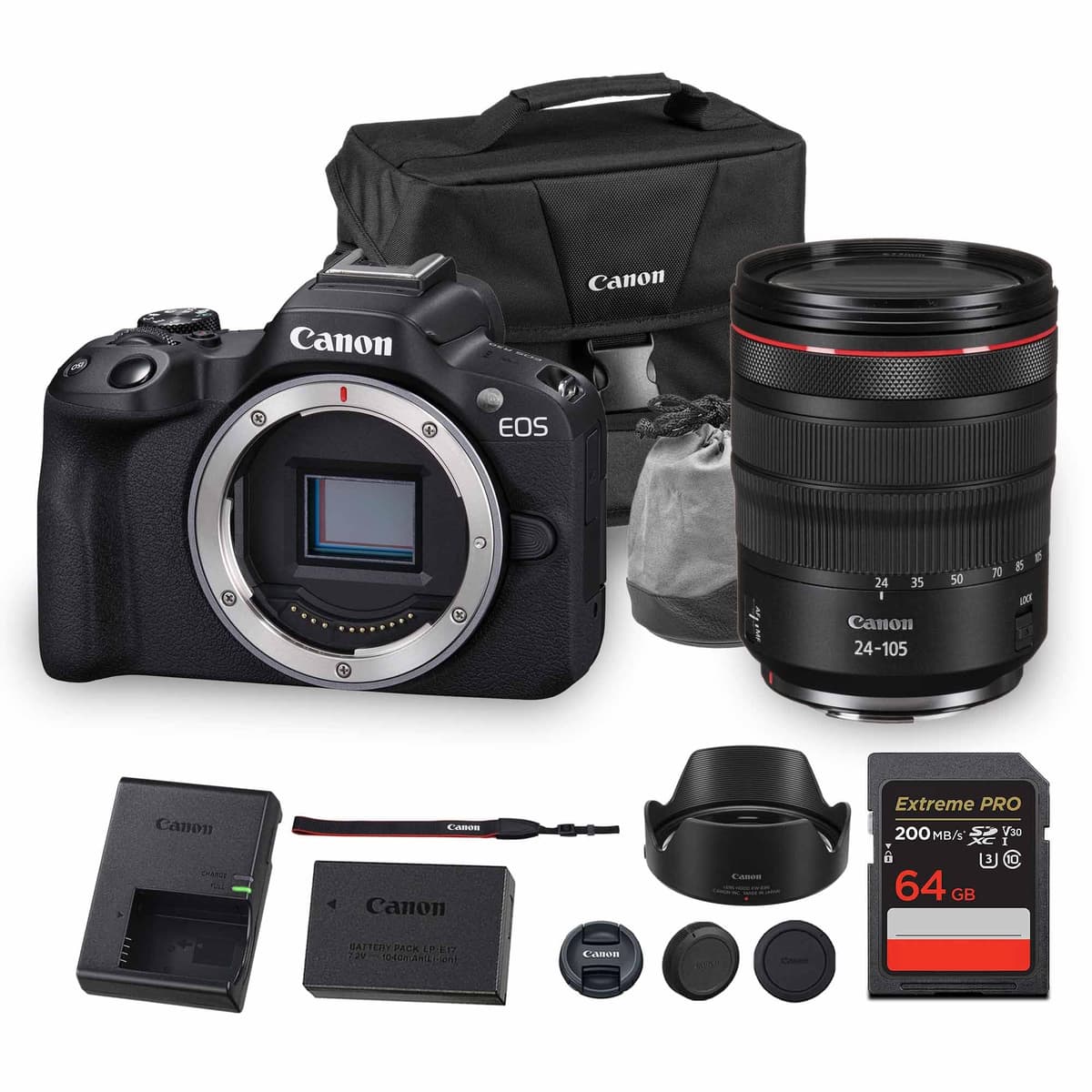 Canon EOS R50 Mirrorless Camera + RF 24-105mm f/4L IS USM - Kit APS-C para creadores 5811C002_EDIPL_17