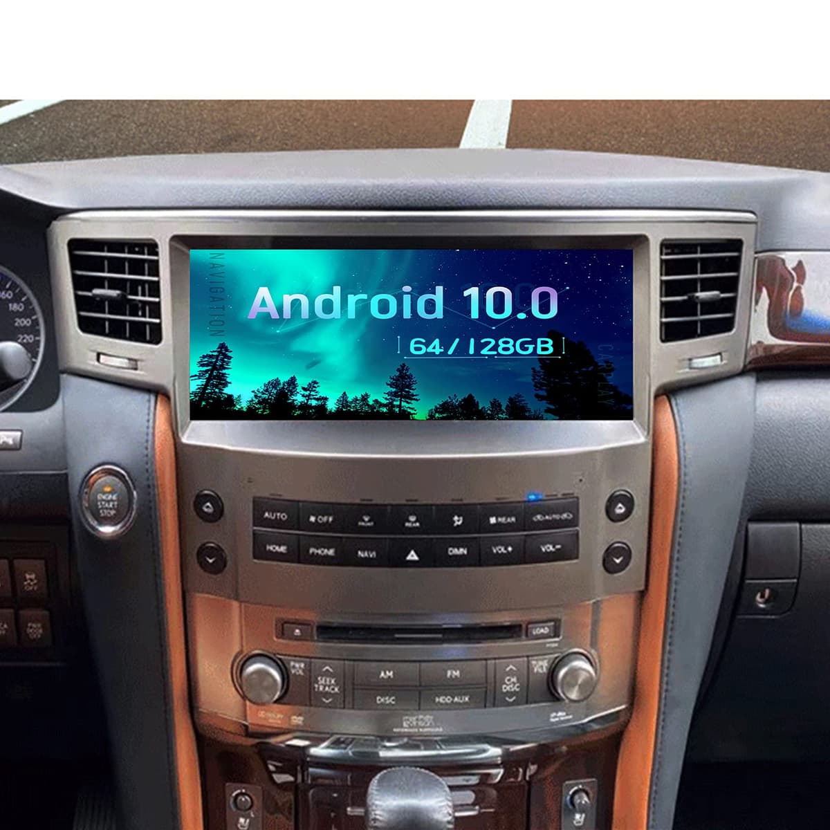 ZWNAV Radio Android 10 12.3" para Lexus LX570 (2007-2013) con DSP y 6G+128G