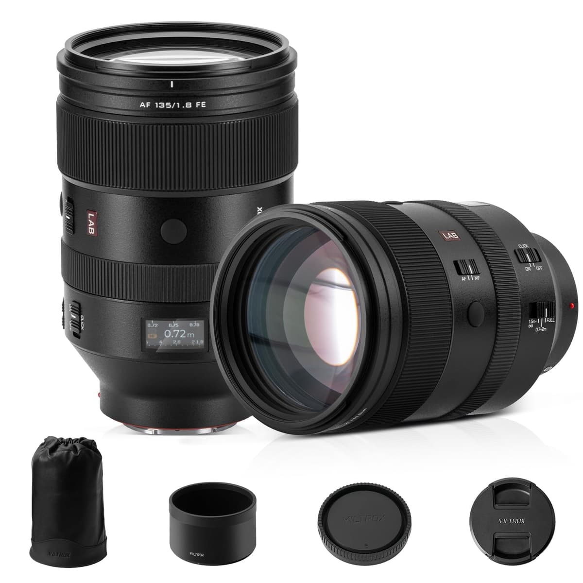 VILTROX 135mm F1.8 LAB FE AF, lente telefoto 135 mm F1.8 para montura E, HyperVCM PHO-135F1.8