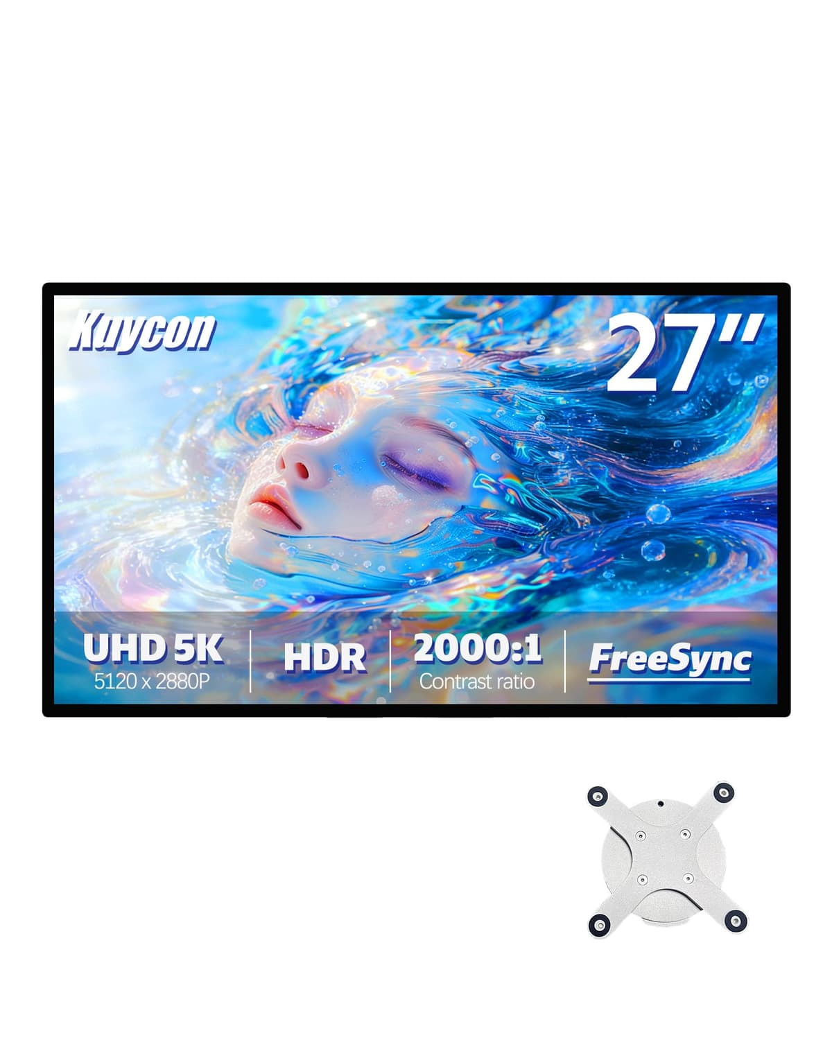 Generic Kuycon G27P 27" 5K UHD IPS, 99% color, USB-C 100W, HDMI/DP, VESA (sin base) G27P251008