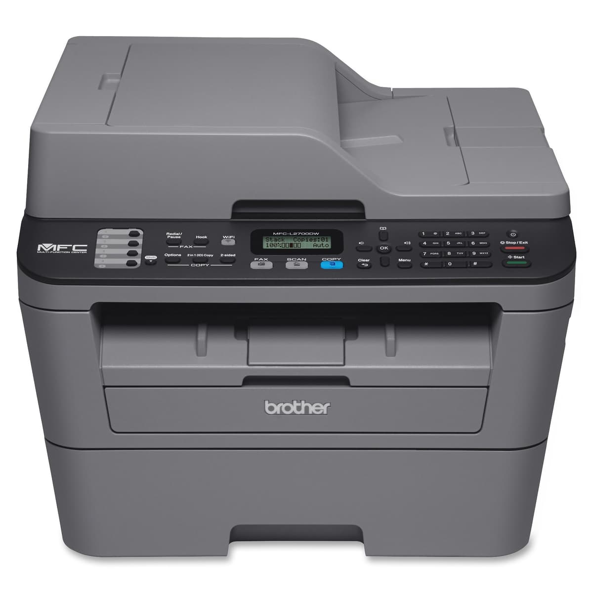 Brother MFC-L2700DW Multifunción láser monocromo con Wi-Fi y dúplex