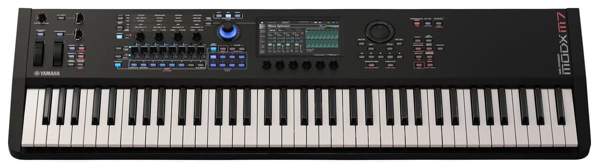 Yamaha MODX M7 Sintetizador 76 teclas, Acción mejorada y control expresivo
