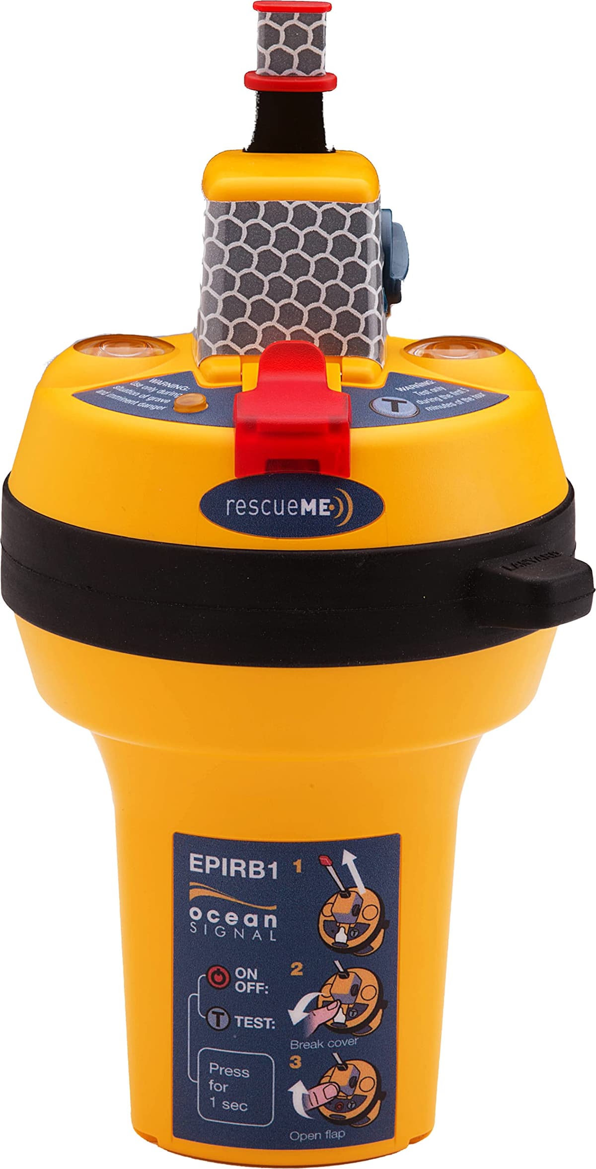Ocean Signal RescueME EPIRB1 - EPIRB Compacto para Navegación con Antena Retráctil y Bracket de Liberación Rápida 702S-01540