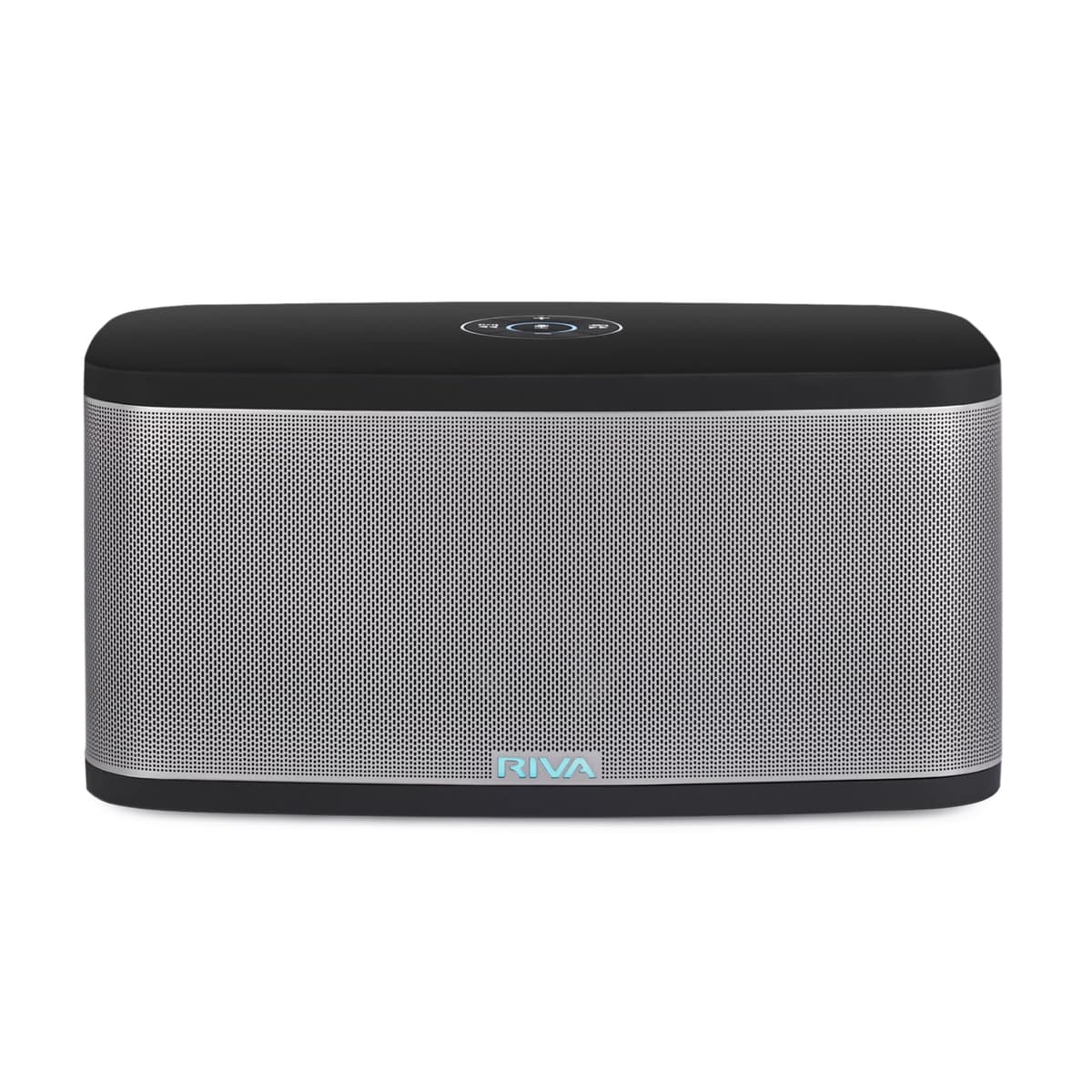 RIVA Altavoz Smart Hi-Fi Mejorado para Estadios con Wi-Fi y Bluetooth, Alexa Integrada, 10 Drivers, 200W, Música Multiroom, Compatible con AirPlay 2, Streaming de Spotify, Conectividad Óptica, USB y Aux (Negro) RIVA Stadium