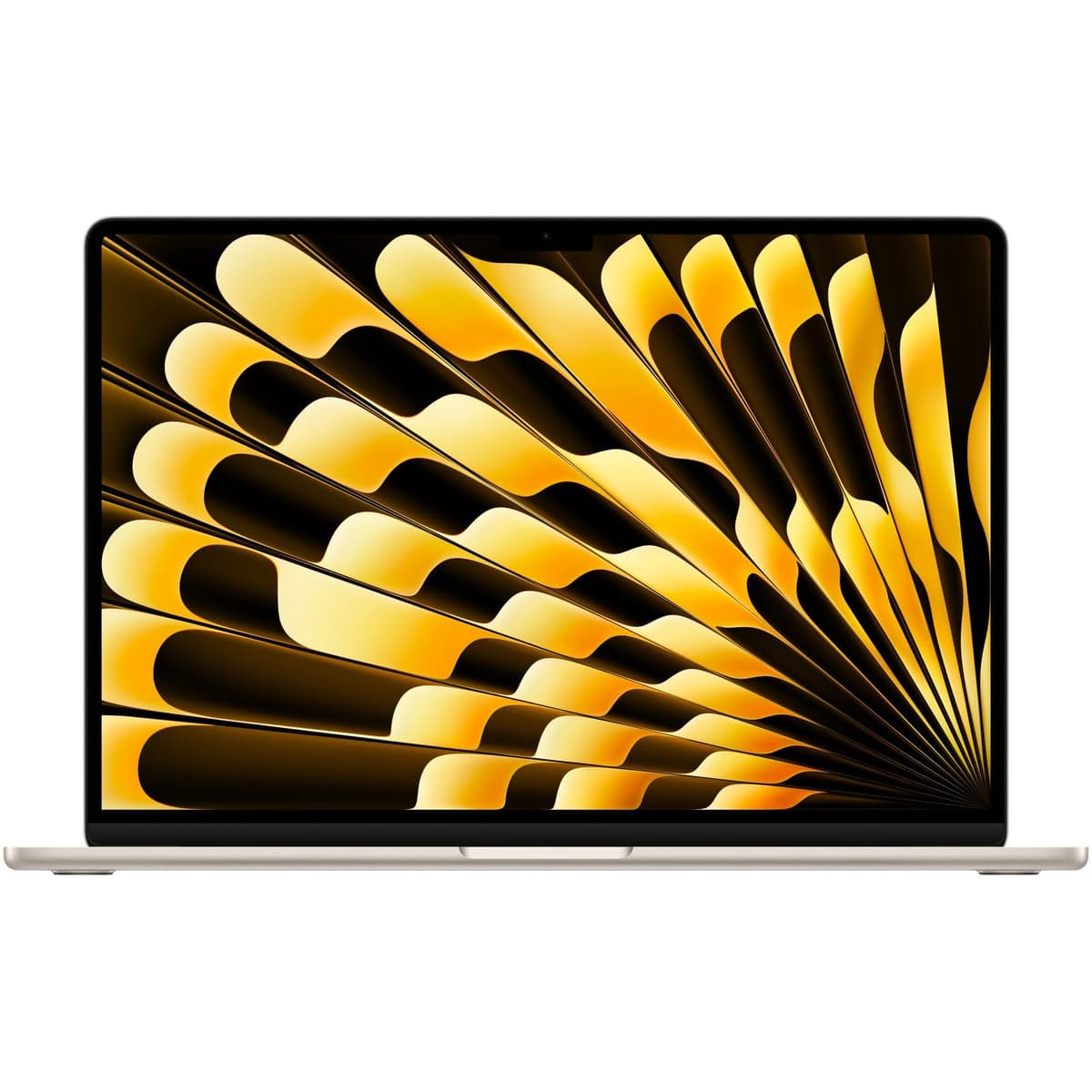 Apple MacBook Air 2023 con chip Apple M2 con CPU de 8 núcleos/GPU de 10 núcleos (15 pulgadas, 8 GB de RAM, 256 GB SSD) (teclado QWERTY en inglés) Starlight (reacondicionado) MQKU3LL/A