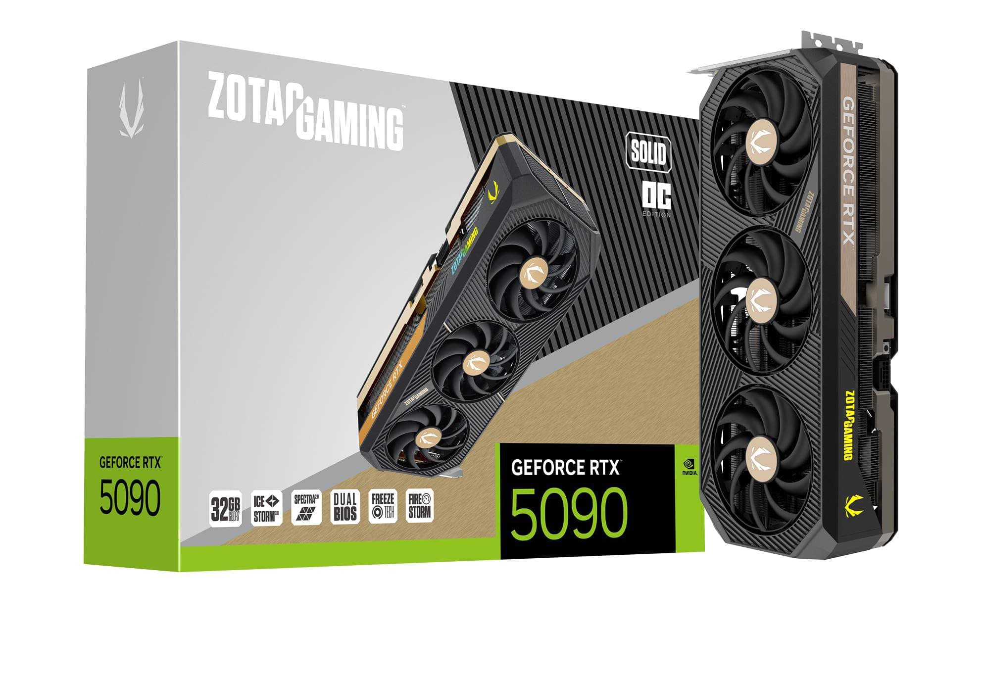 ZOTAC GeForce RTX 5090 SOLID OC 32GB GDDR7 ZT-B50900J-10P