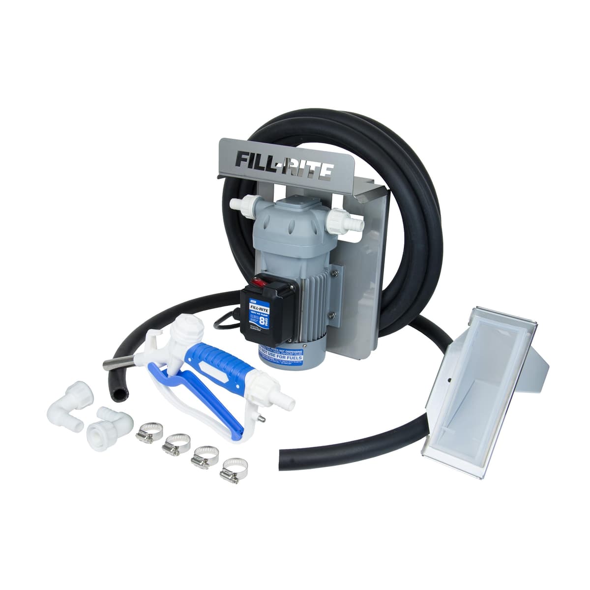 Fill-Rite DF120CMN520 Bomba DEF 120V 8 GPM con Kit de Montaje para Totes y Boquilla Manual