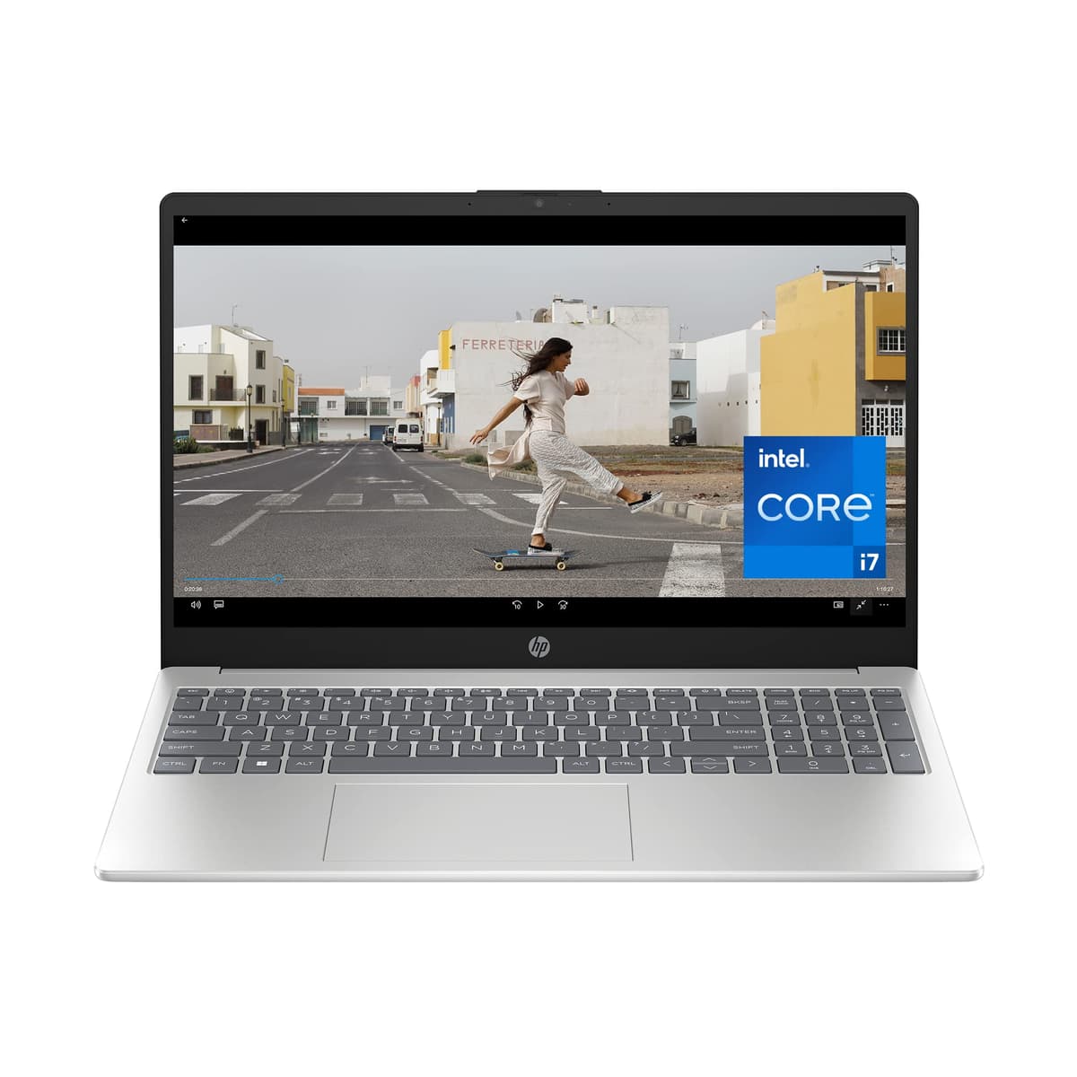 HP Laptop de 15.6 pulgadas, Procesador: Intel Core i7 de 13.ª generación, Gráficos: Intel Iris Xe, 16 GB RAM DDR4-3200 MHz, 512 GB SSD, Windows 11 Home (Plateado, 15-fd0099nr) 7L8F3UA#ABA