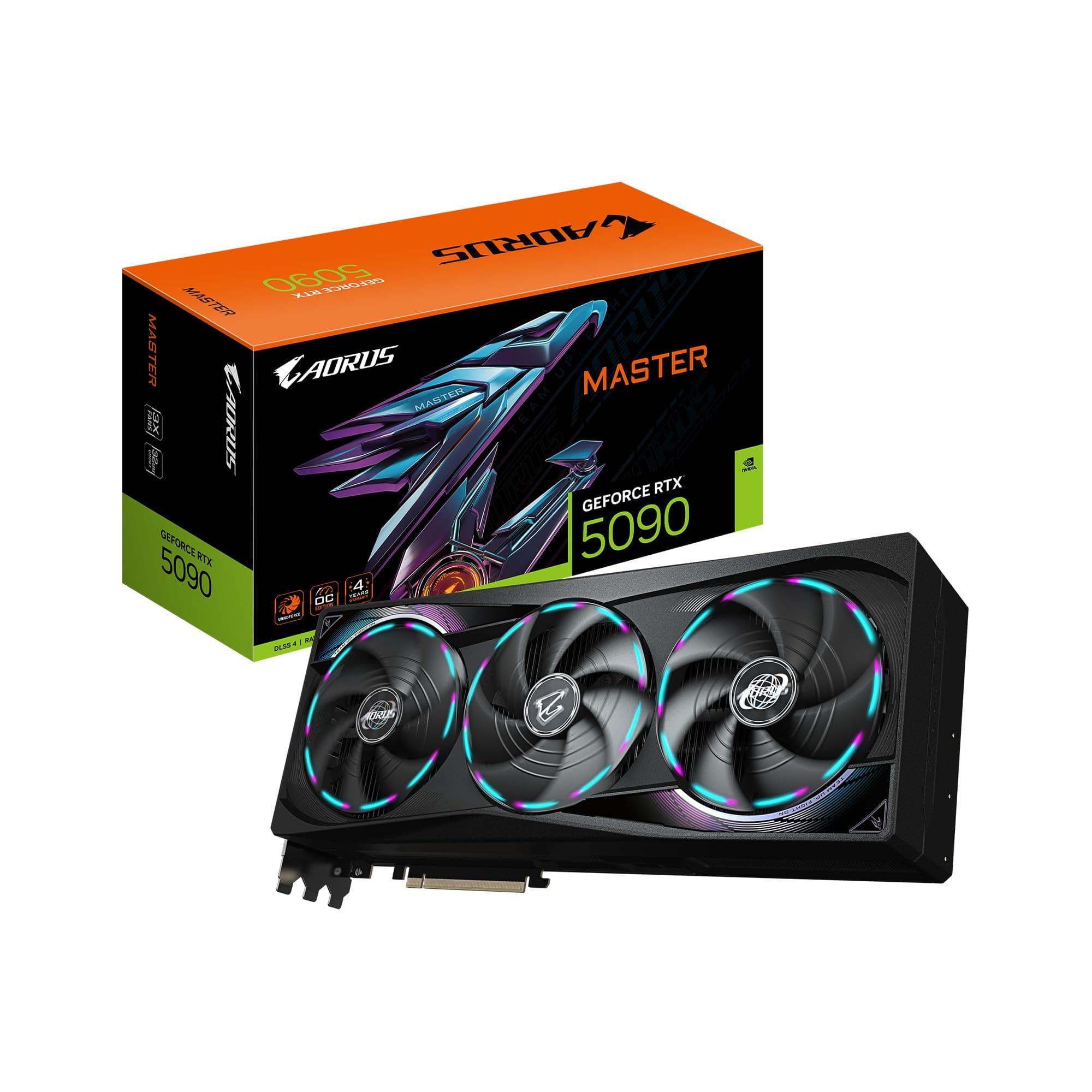 GIGABYTE AORUS GeForce RTX 5090 Master 32G - Tarjeta de video GV-N5090AORUS M-32GD