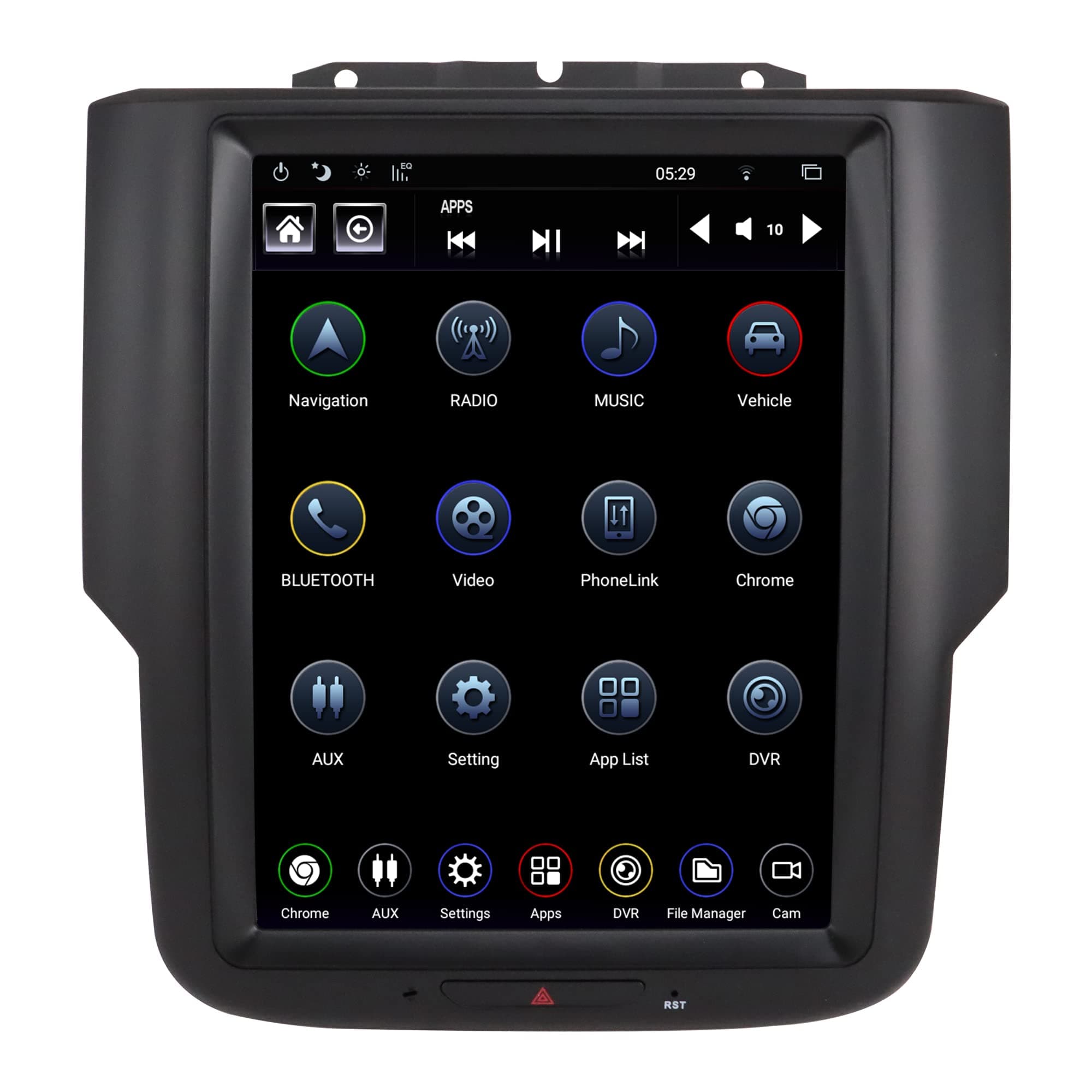 Showasaki LINKSWELL GEN IV Radio para Dodge RAM 2014-2018 T-Style 10.4" Android con CarPlay/Android Auto