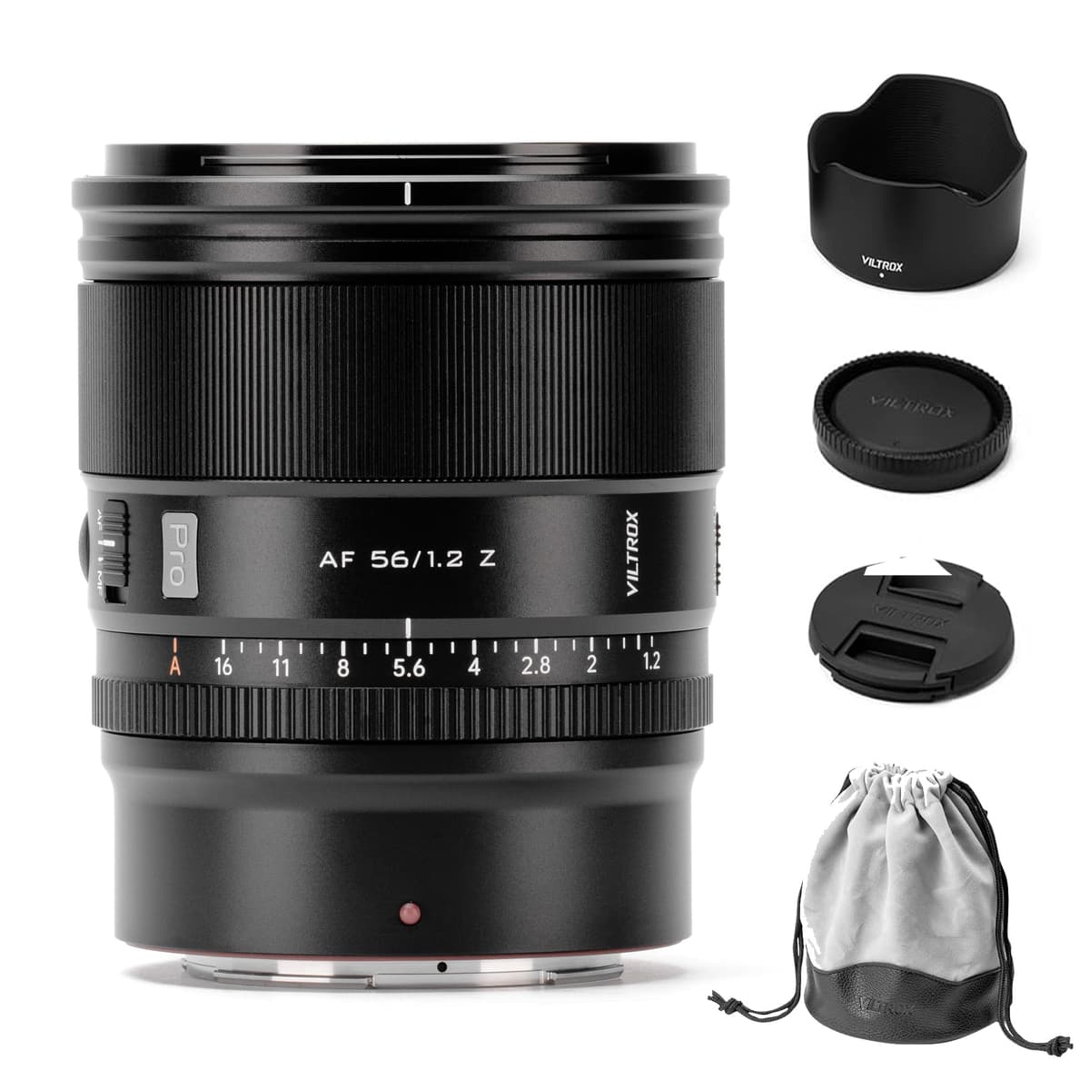 VILTROX 56 mm f/1.2 Z, AF 56/1.2 Lente APS-C con Autoenfoque para Montura Z, Lente de Gran Apertura para Cámaras Nikon Zfc Z30 Z50 Z8 Z8II Z7 Z7II Z6 Z6II Z5