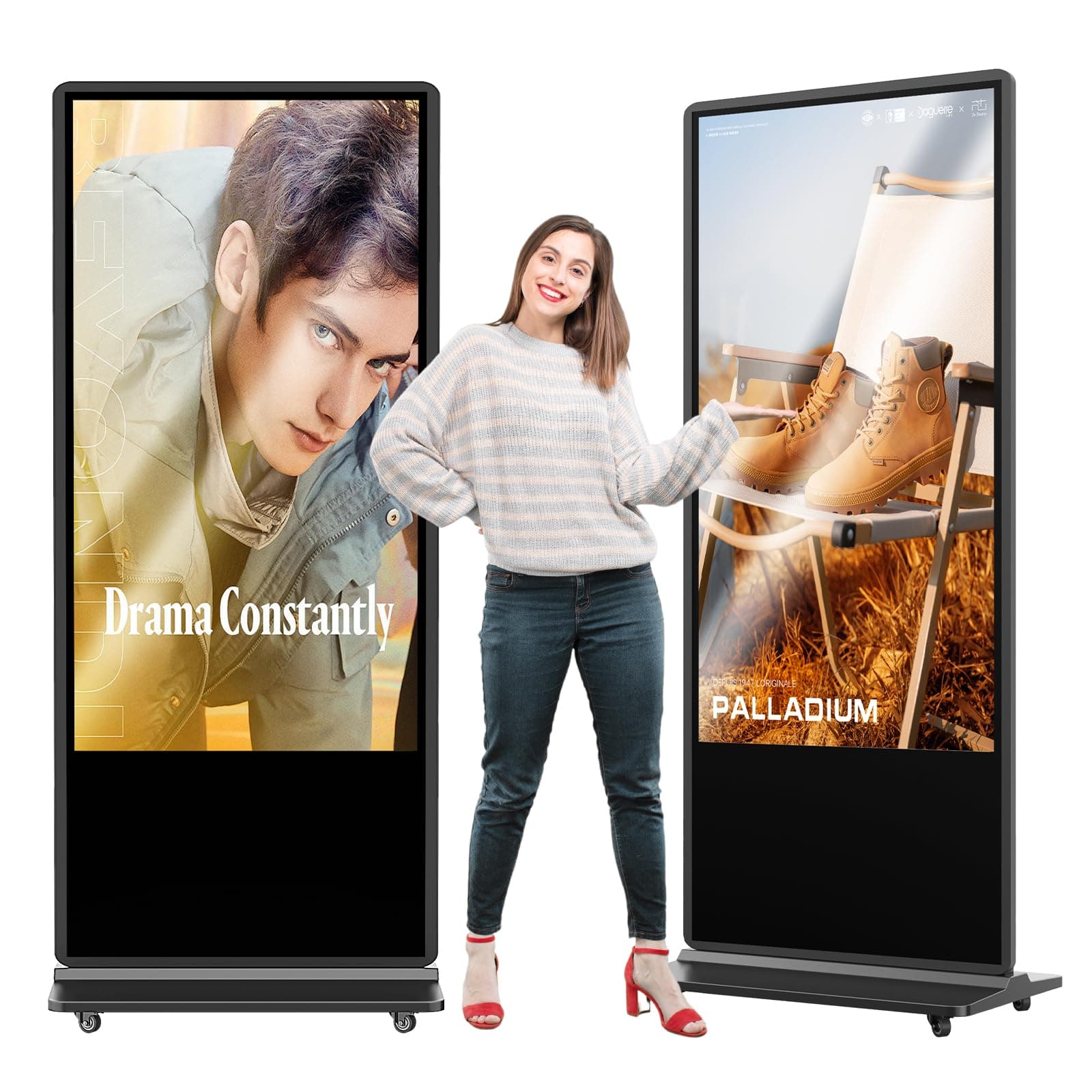 HomeTreeX 65'' Digital Signage Display - Pantalla Android 4K para señalización (no touch) 49-t-b