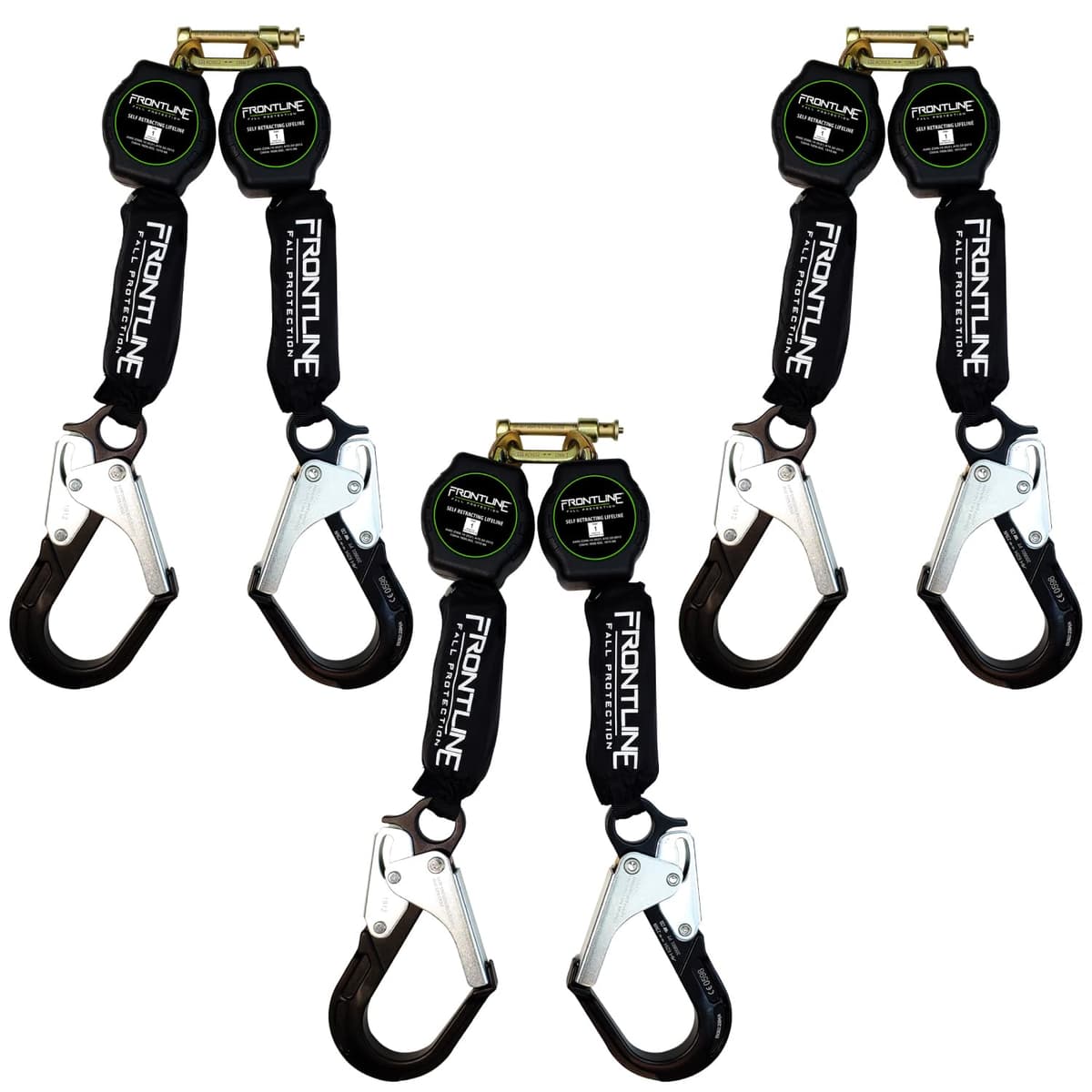 Frontline RPA062RA SRL de 6' con web aramida y ganchos de aluminio (paquete x3) RPA062RA-3Pck