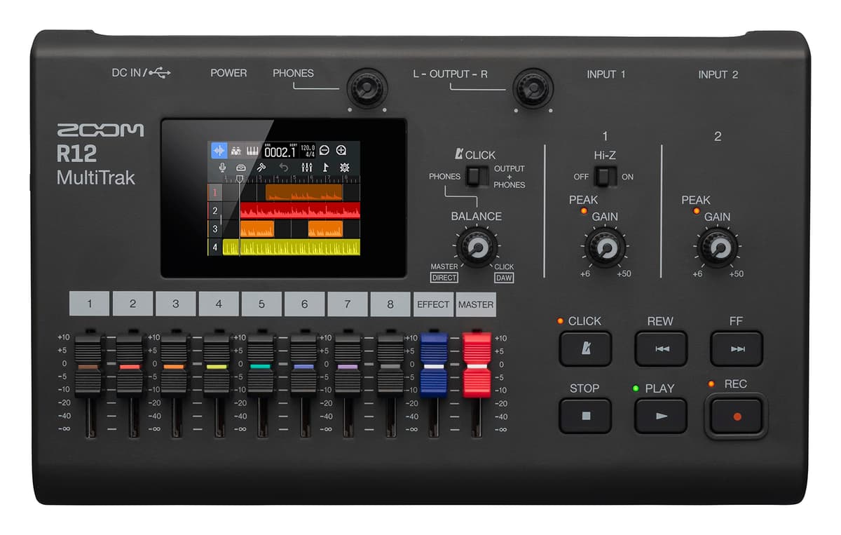 Grabadora Zoom R12 MultiTrak con pantalla táctil ZR12