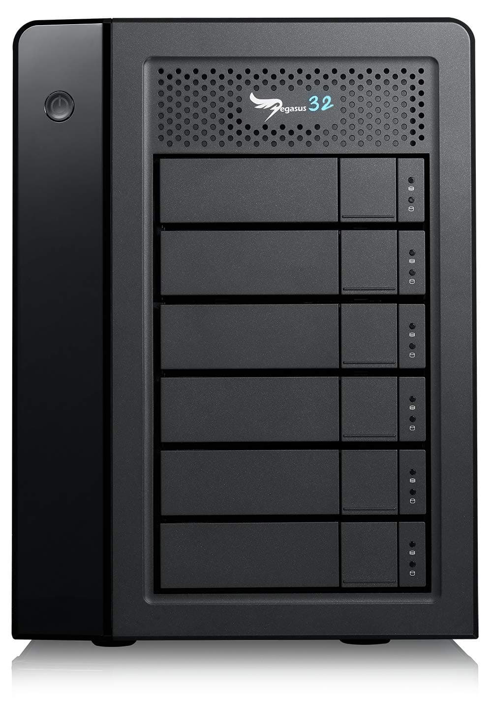Promise Technology Pegasus32 R6 24TB (6x4TB) Almacenamiento RAID Híbrido Directo Thunderbolt 3 o USB32, Disco Duro Externo de Alto Rendimiento (P32R6HD24US)