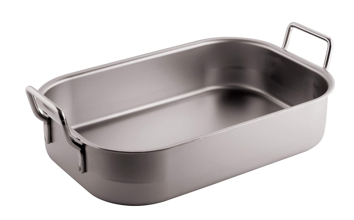 Paderno World Cuisine Asadera de Acero Inoxidable 24 x 17 Inch 11943-61