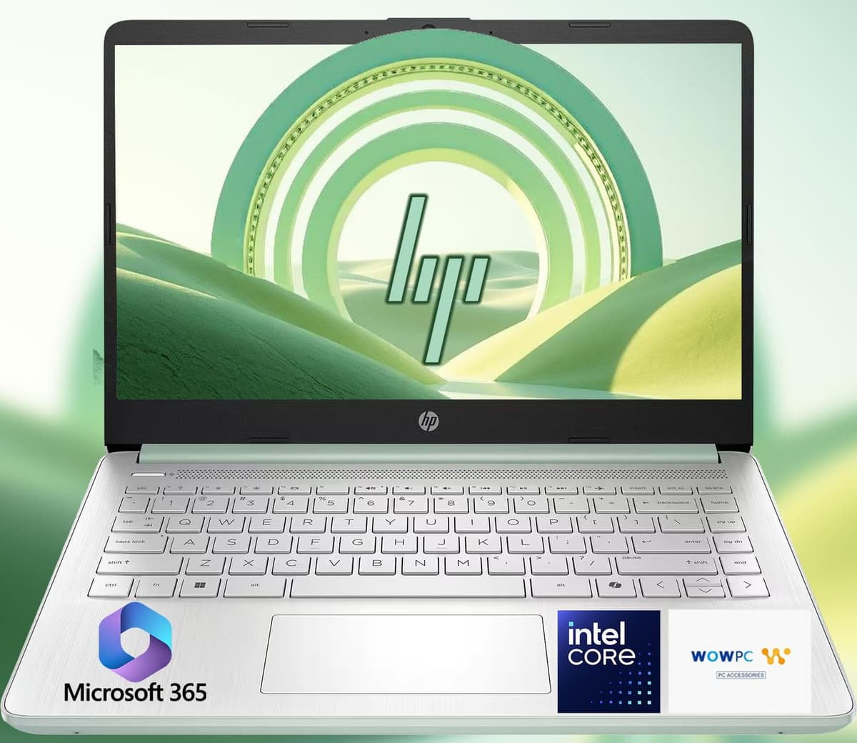 HP Ultrabook 14 • CPU Intel • 32 GB RAM • 1, 1 TB Almacenamiento (128 GB SSD con Externo + 1 TB OneDrive) • Hasta 12 Horas de Batería • Windows 11 Home • con USB de Recuperación WOWPC