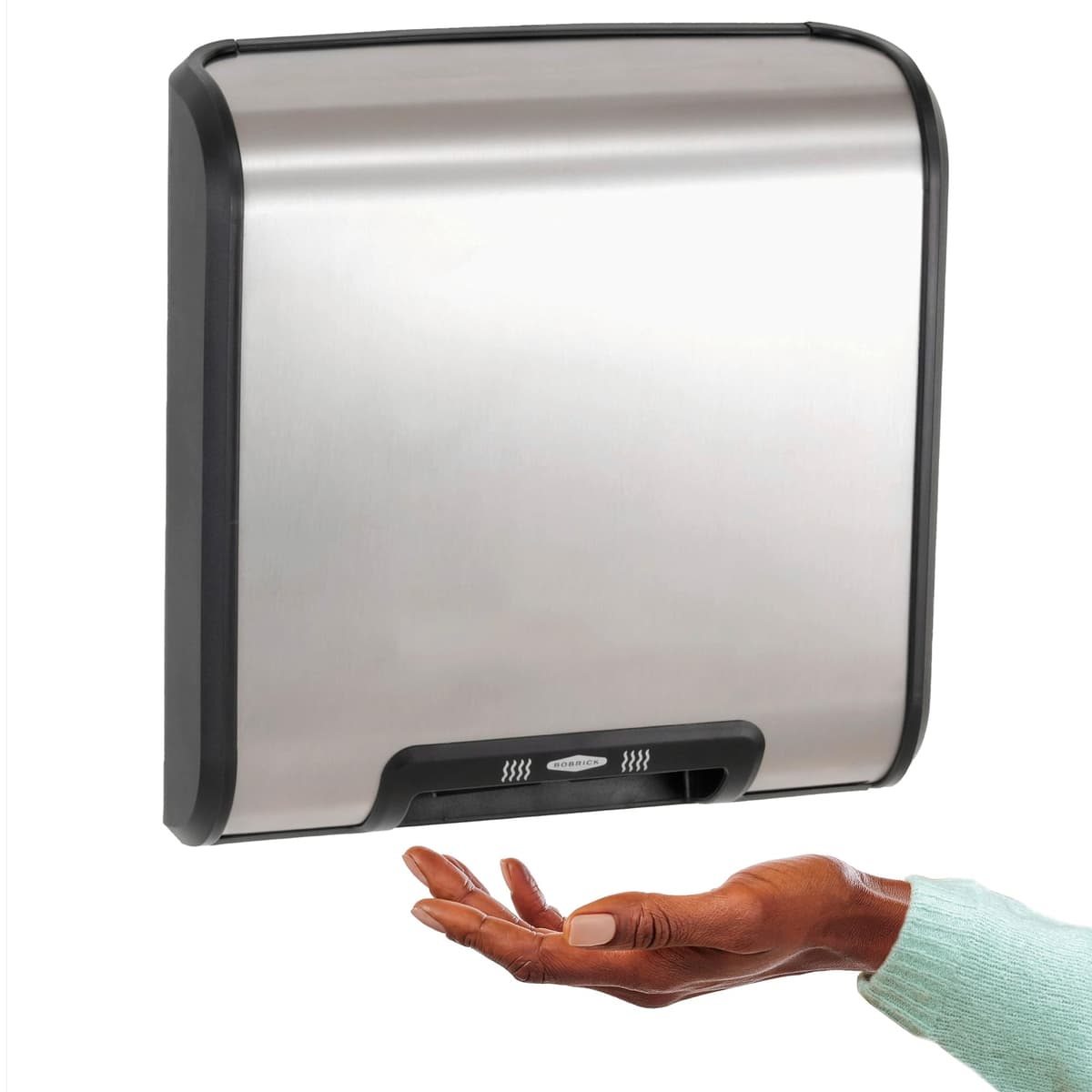 Bobrick B-7128 115V QuietDry TrimDry ADA Surface-Mounted Automatic Heated Hand Dryer 7128 230V
