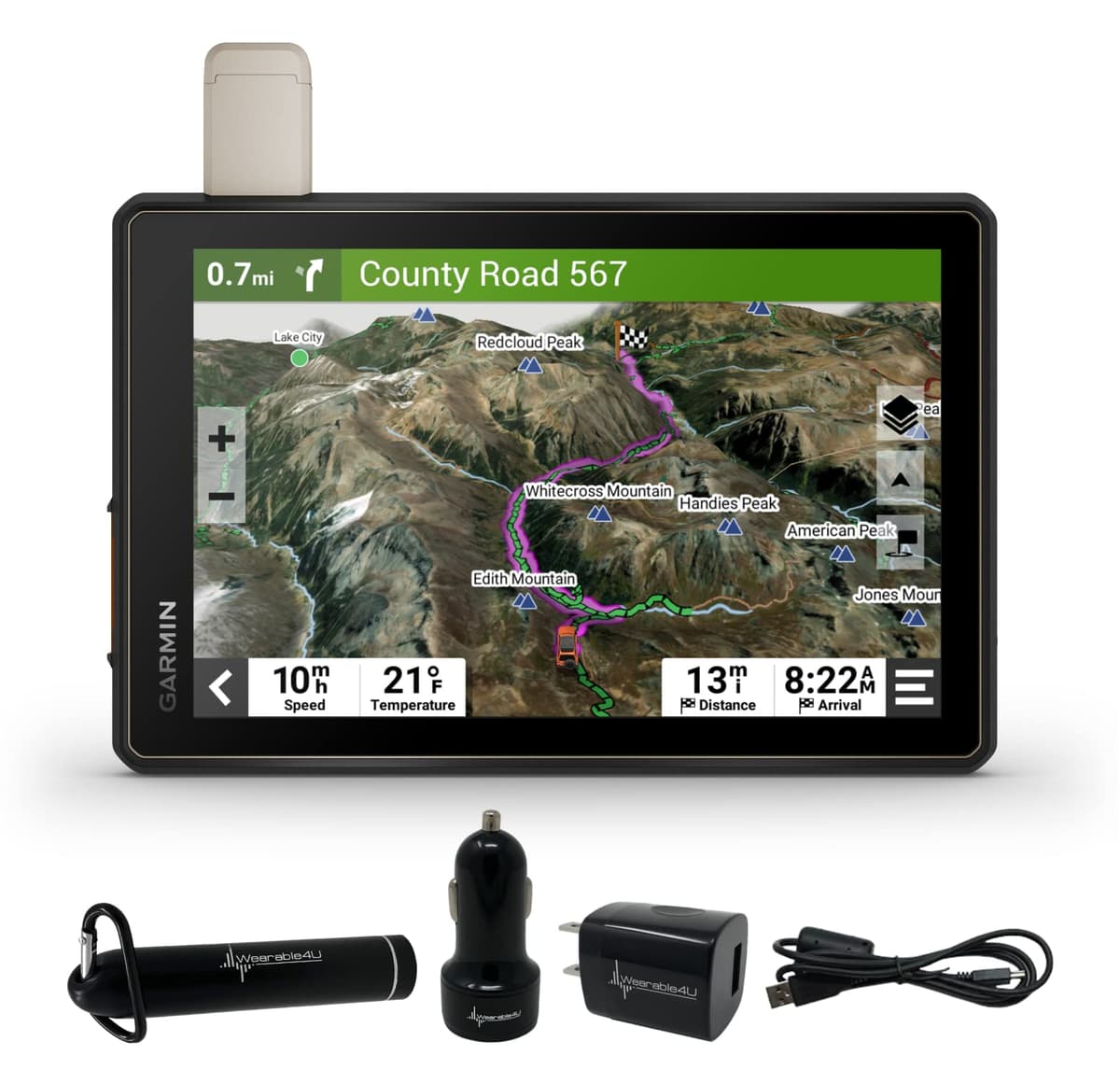 Garmin Tread Overland GPS Navigator 8" Rugged con Power Pack Wearable4U 010-02508-00