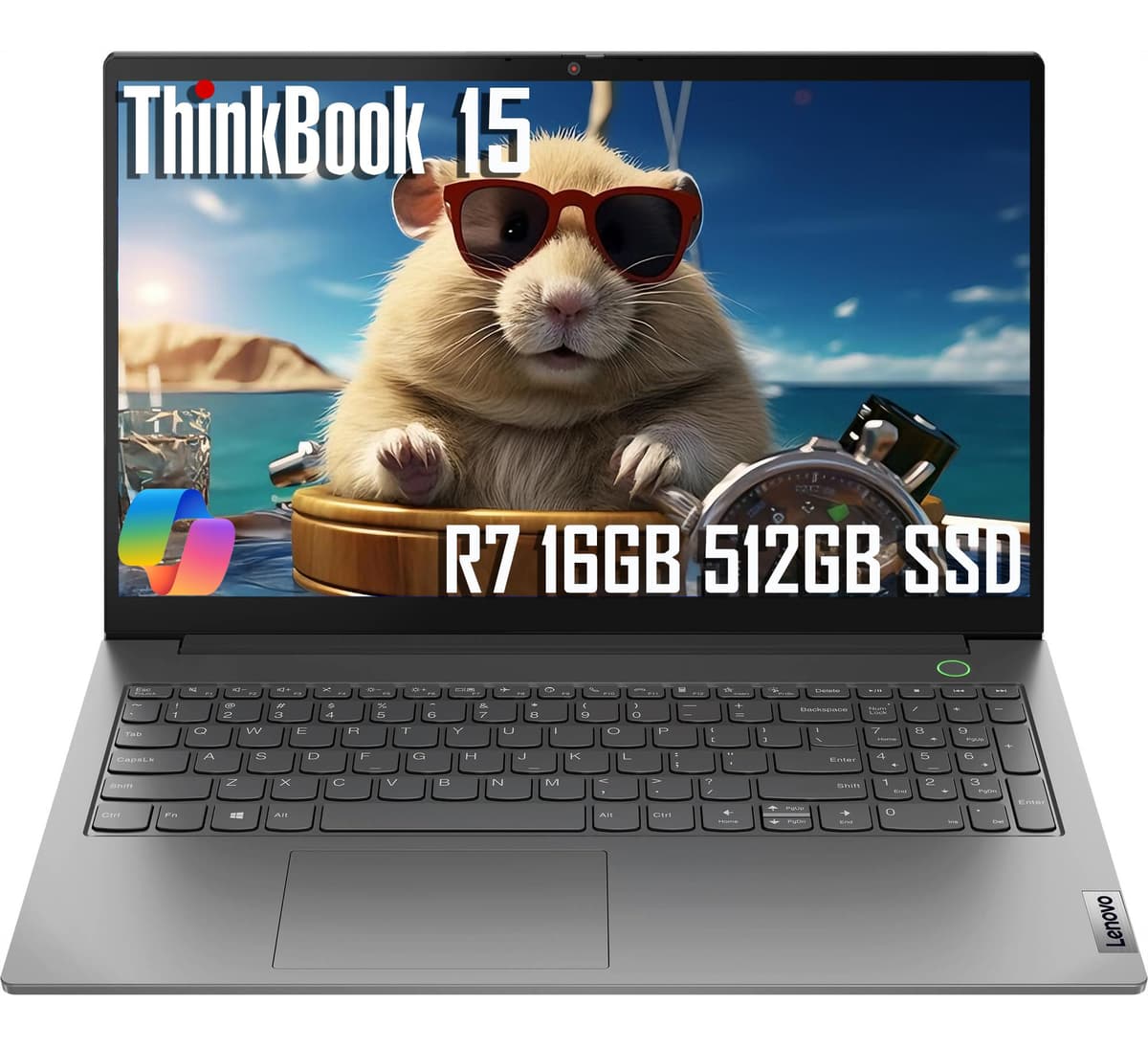 Lenovo ThinkBook 15 Laptop Empresarial (15.6" FHD Antirreflejo, 16GB RAM, 512GB SSD, AMD Ryzen 7 5825U (> Intel i7-1255U)) Lector de huellas, Cámara 1080p, Grado militar, Ethernet, Wi-Fi, Windows 11 Pro con Copilot ThinkBook 15 Gen 4