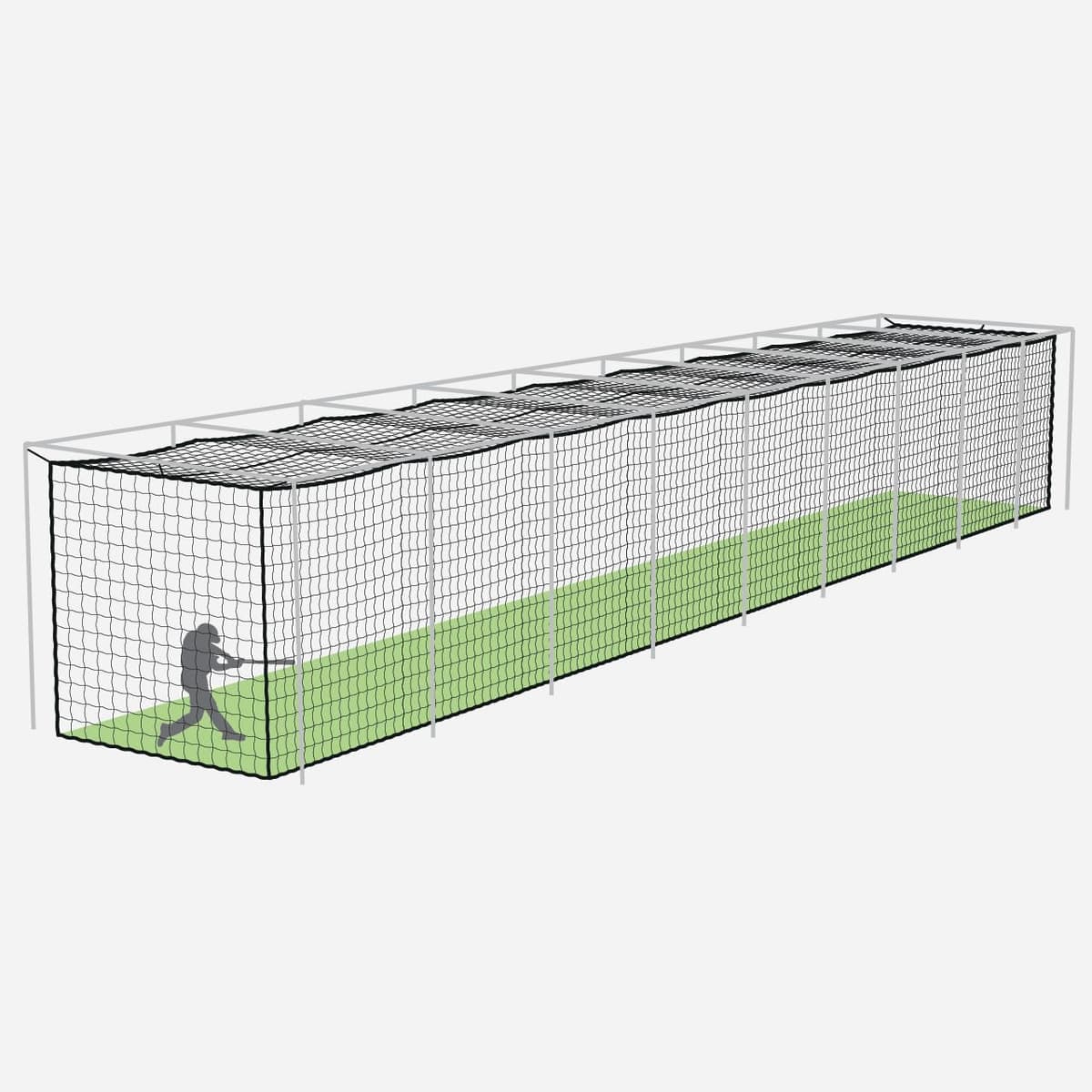 FORTRESS Jaula de Bateo Profesional para Béisbol - Redes UV Tratadas (Opciones 20ft, 35ft, 55ft, 70ft) (Solo Red, 35ft)