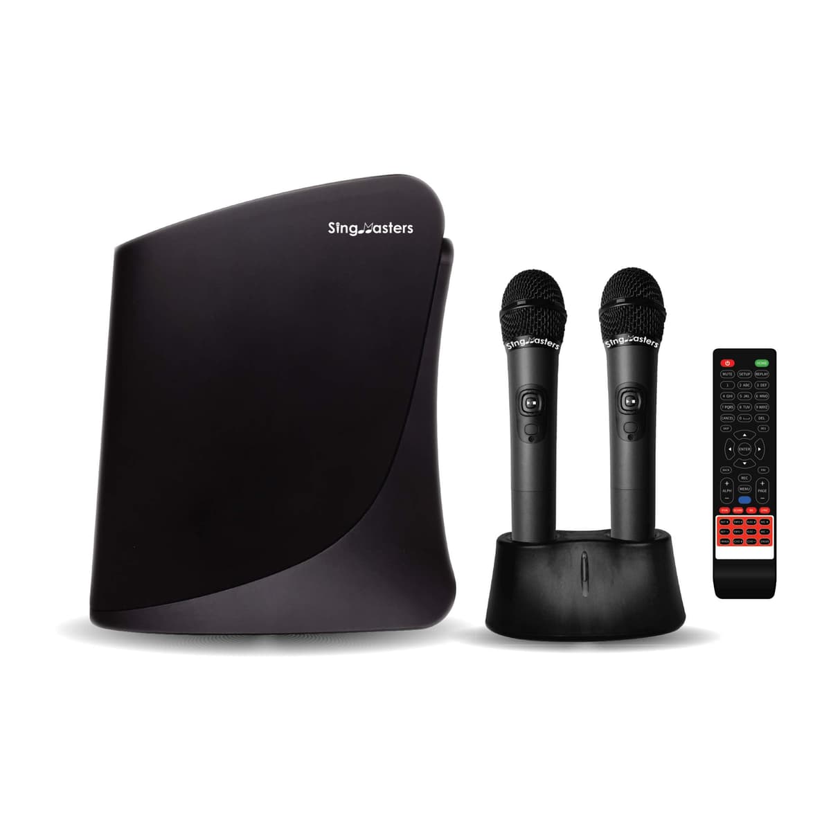 SingMasters SM-800 PRO karaoke con 18K+ canciones y 2 micrófonos inalámbricos