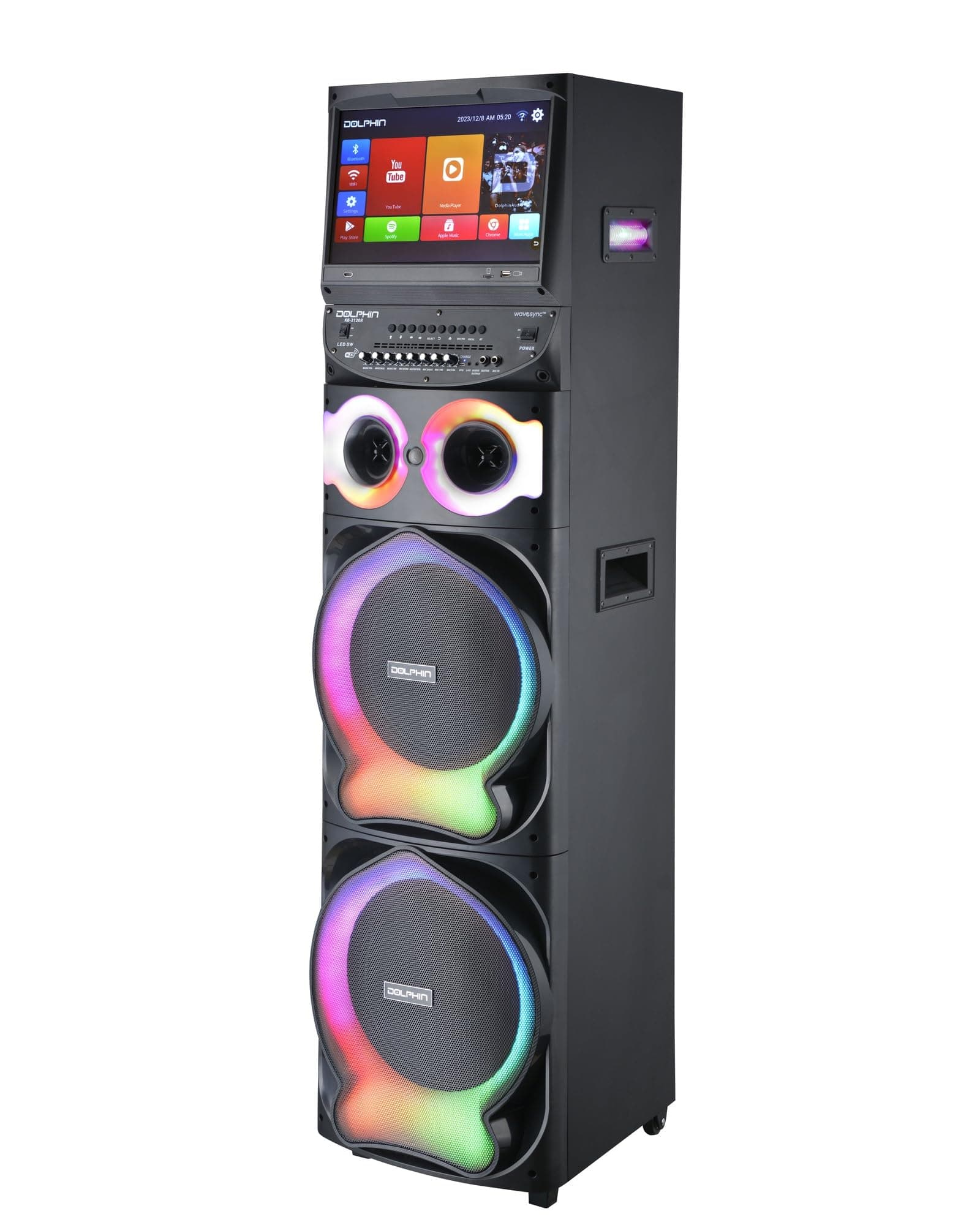 Dolphin KaraokeBox 2120: sistema karaoke Bluetooth 200W con pantalla Android 15.4" XL-2120