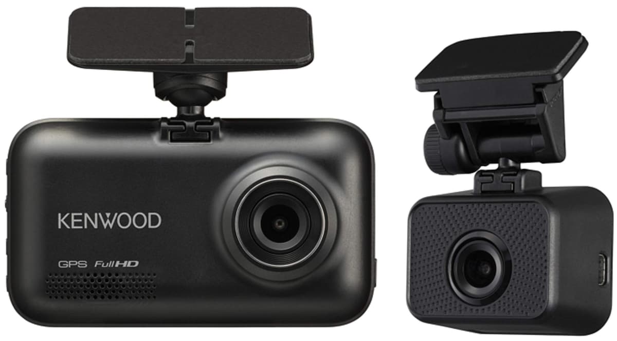 Cámara para tablero Kenwood DRV-MR740, cámara dual para grabación frontal y trasera