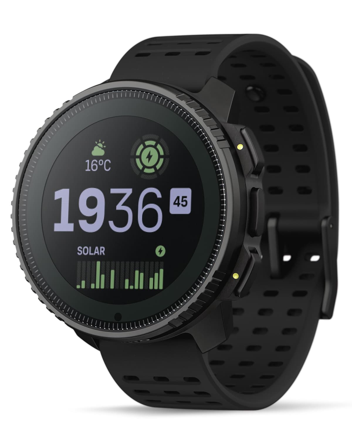SUUNTO Vertical Solar Reloj GPS de Aventura, Reloj Multideporte Premium con Pantalla Táctil de 1.4 pulgadas, Mapas Globales Offline Gratis, 60 Días de Batería, Registros de Entrenamiento, Monitoreo de Ritmo Cardíaco y Sueño, Acero Negro SS050978000