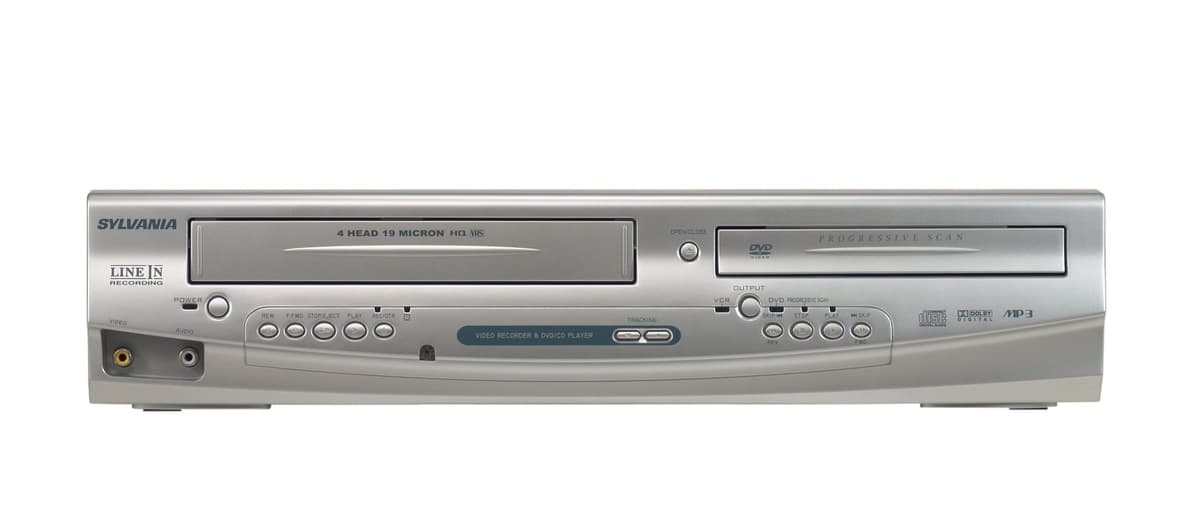 Sylvania DV220SL8 Reproductor Combo DVD/VCR de Doble Cinta sin Sintonizador