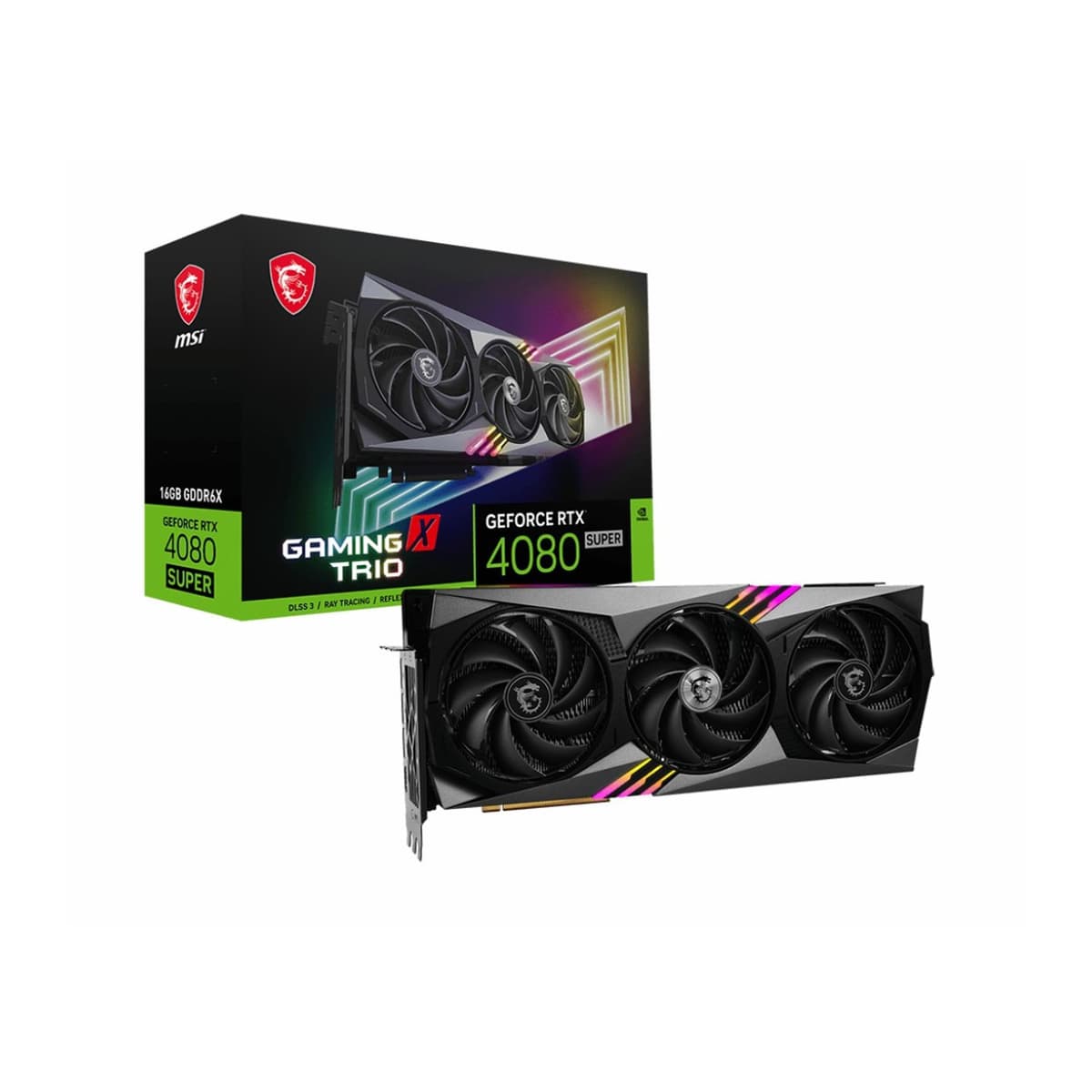 MSI GeForce RTX 4080 SUPER 16G GAMING X TRIO - Tarjeta gráfica RTX 4080 Super 16GB V511-247R