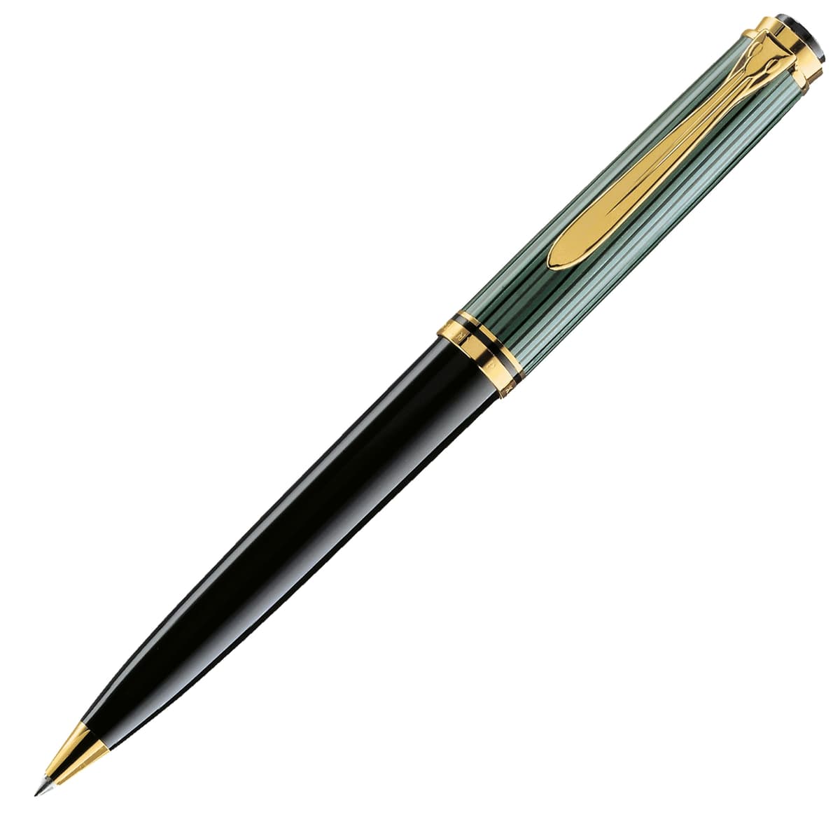 Pelikan Souverän K800 Bolígrafo Black/Green con detalles dorados 996991