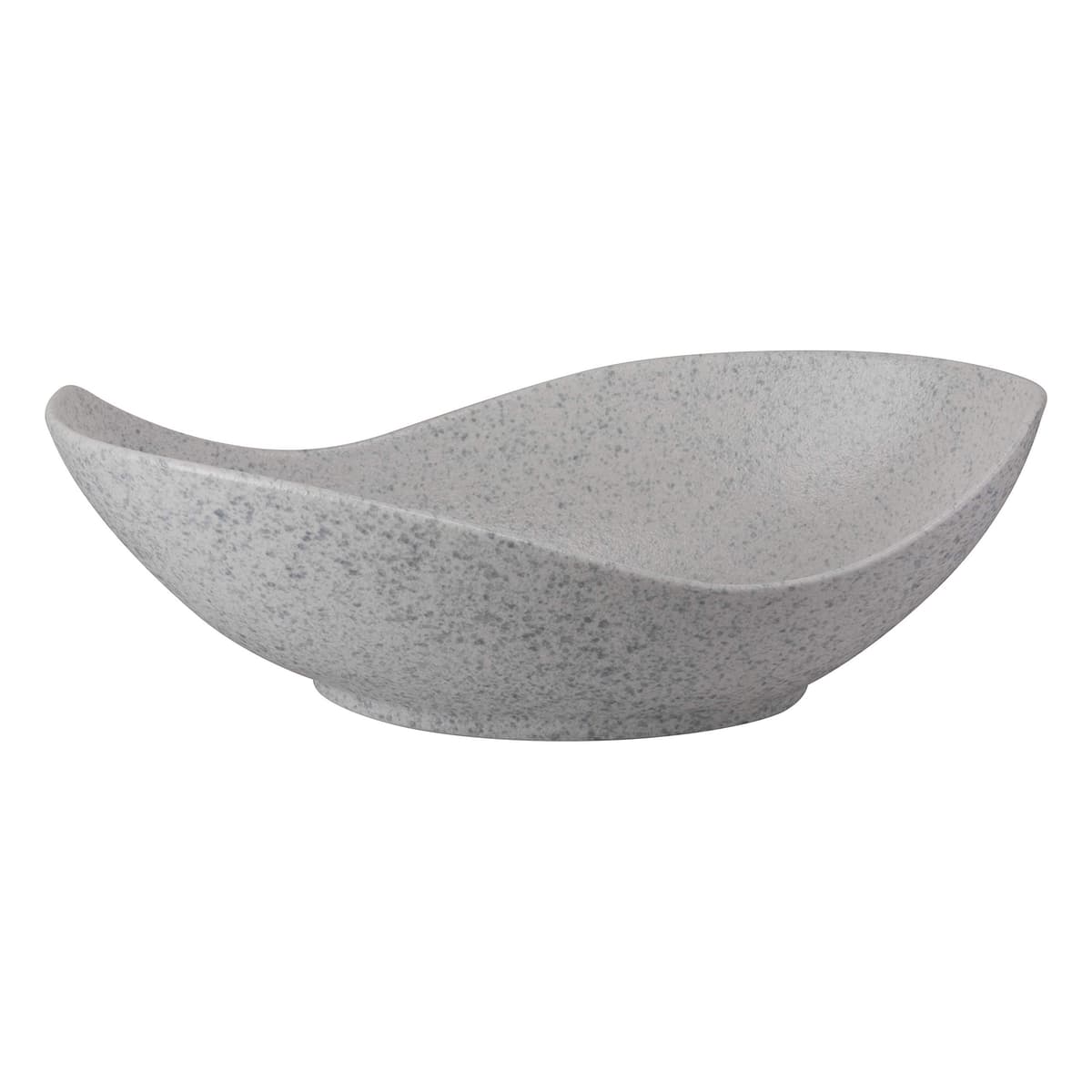 10 Strawberry Street Whittier Canoe Bowl 12" Blue Speckle WTR-12CANOEBWL-BS