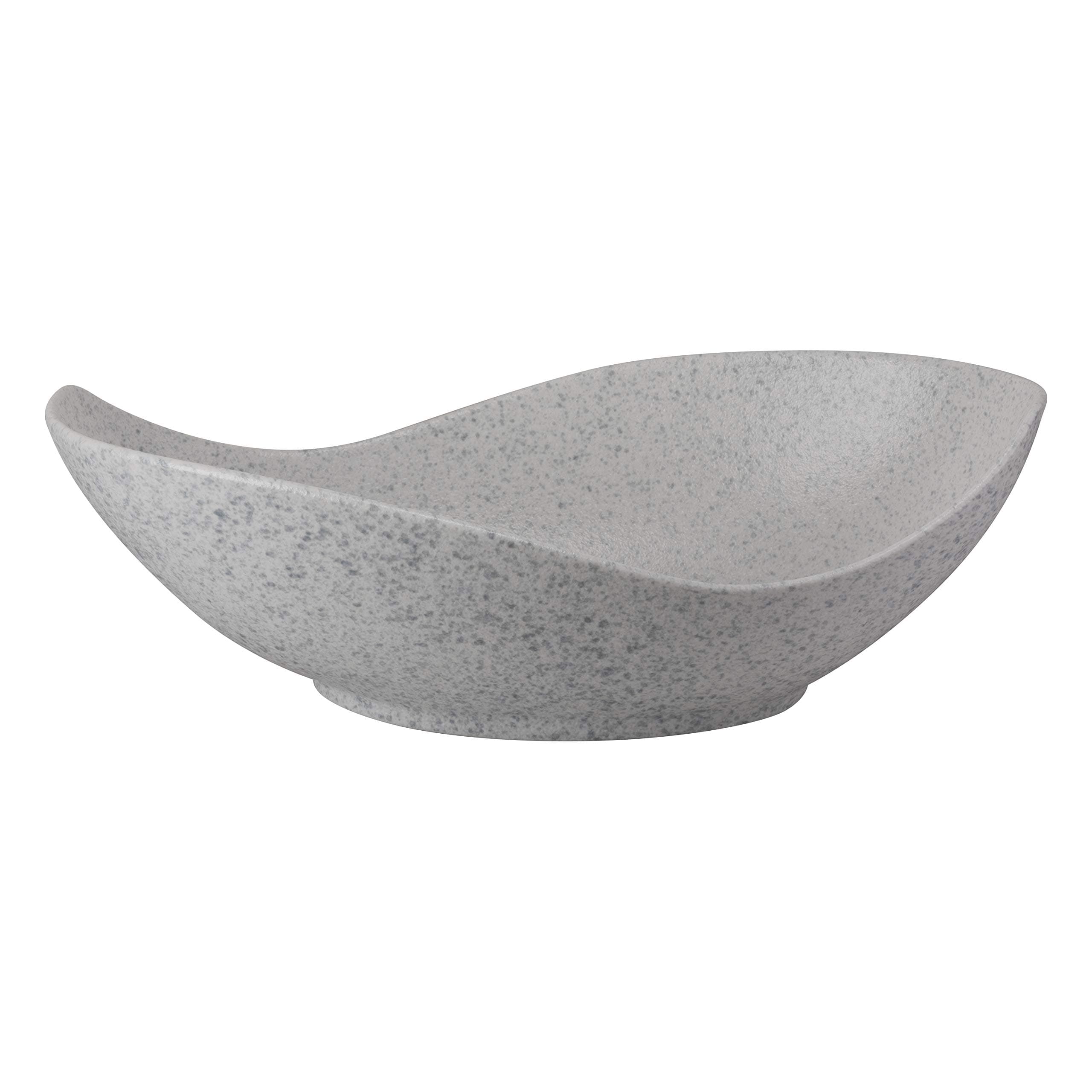 10 Strawberry Street Whittier Canoe Bowl 12" Blue Speckle WTR-12CANOEBWL-BS