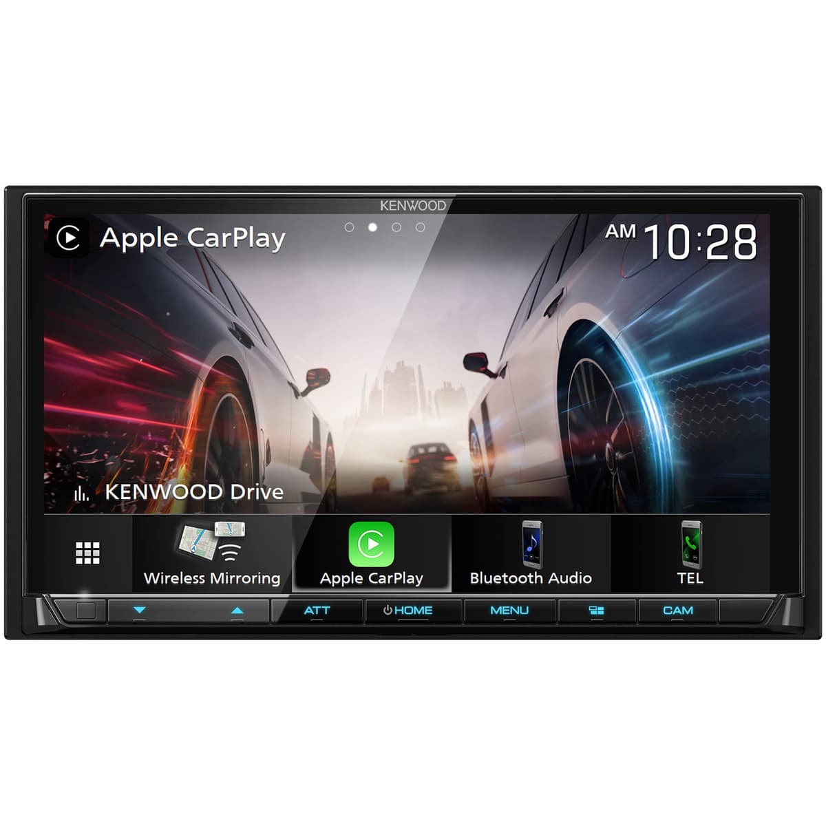 KENWOOD DMX908S EXCELON Reproductor Multimedia Digital con Pantalla Táctil LCD de 6.95 Pulgadas, Apple CarPlay y Android Auto Inalámbricos, Doble DIN, Radio AM/FM HD, Bluetooth, Puerto USB, iDatalink Maestro, SiriusXM