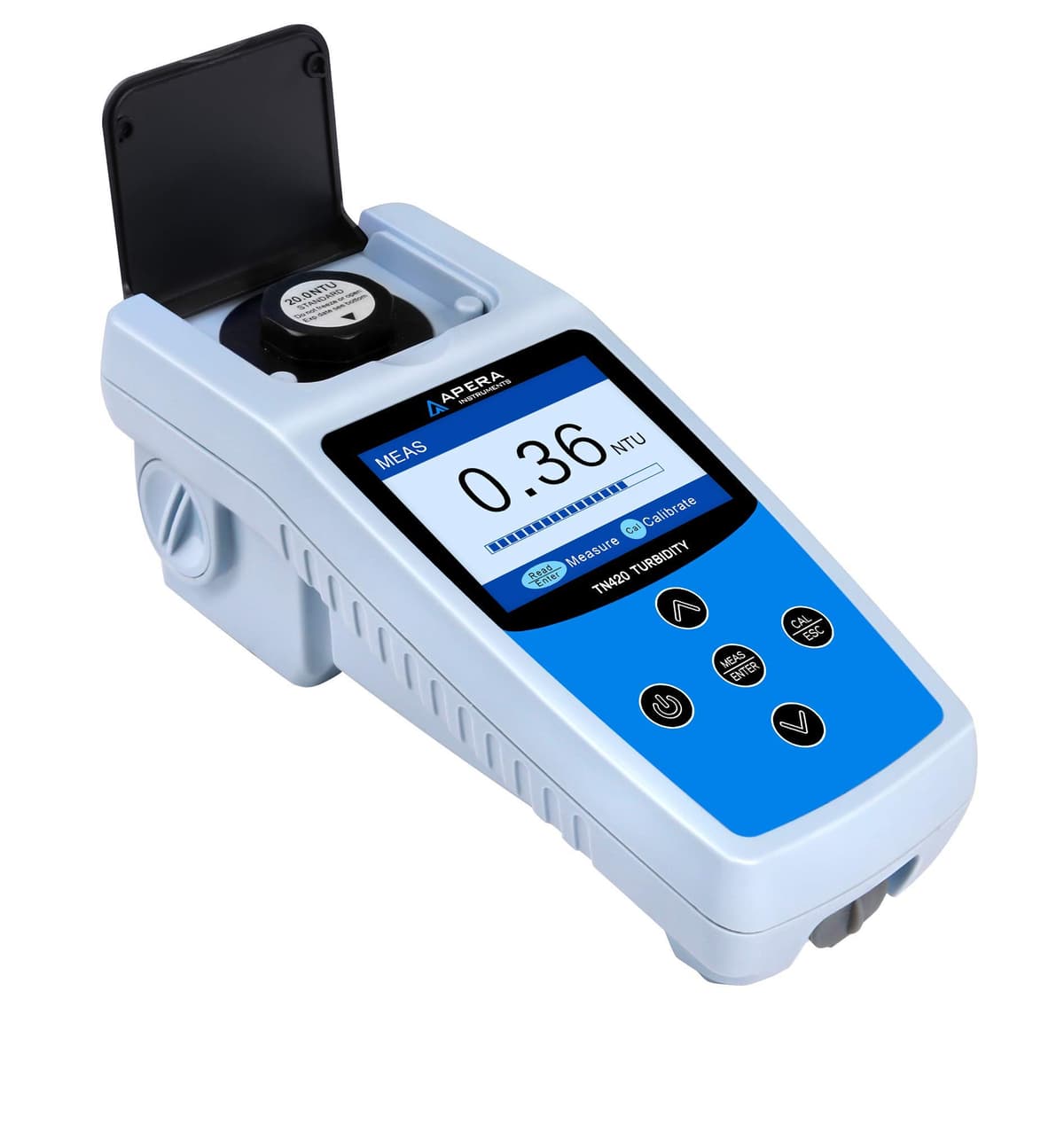 Medidor portátil de turbidez Apera TN420 con luz blanca, conforme EPA 180.1 AI482