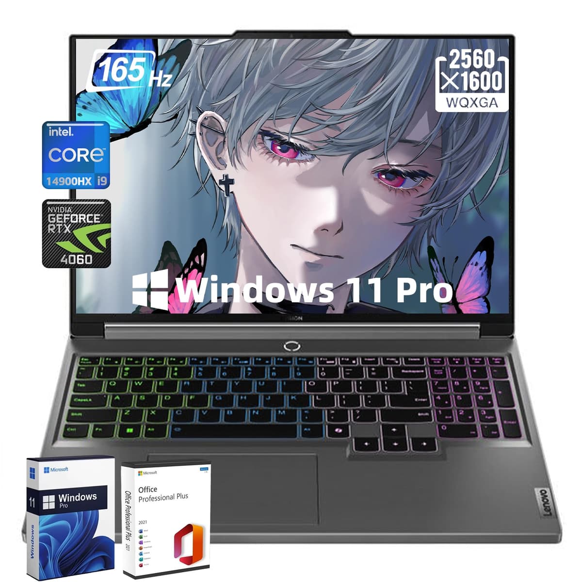 Lenovo Legion Pro 5i i9-14900HX 16" WQXGA 165Hz, 64GB DDR5, 4TB SSD, RTX 4060, Windows 11 Pro