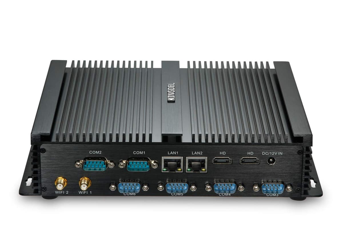 KINGDEL Mini PC fanless i7, 8GB RAM, 64GB SSD + 1TB HDD, industrial NC4000