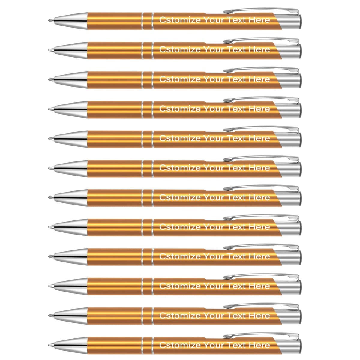 Kingluu pack 400 bolígrafos personalizados con grabado gratis (amarillo) YZBDZ002