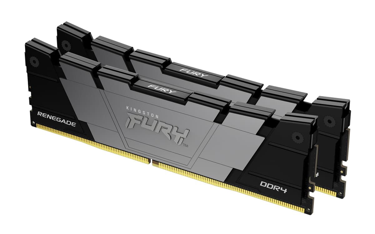Kingston Fury Renegade 32GB 4600MT/s DDR4 CL19 DIMM (Kit de 2) 1Gx8 Memoria para Escritorio Gaming - KF446C19RB12K2/32