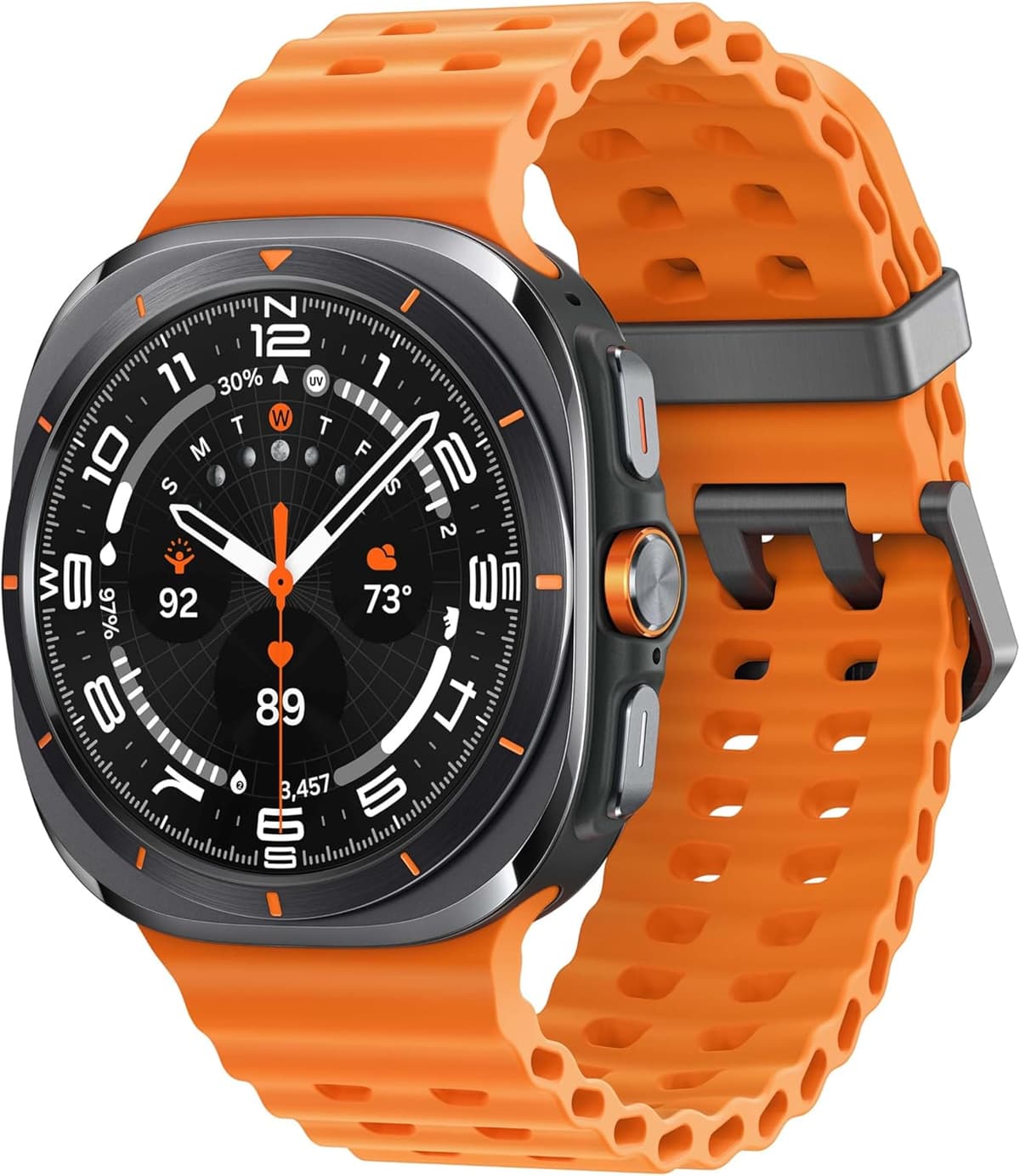 SAMSUNG Galaxy Watch Ultra 47 mm LTE AI Smartwatch con Energy Score, Consejos de Bienestar, Monitoreo de Frecuencia Cardíaca, Seguimiento del Sueño, Rastreador de Actividad, GPS, 2024, Gris Titanio (Versión y Garantía Canadiense) SM-L705FDAAXAC